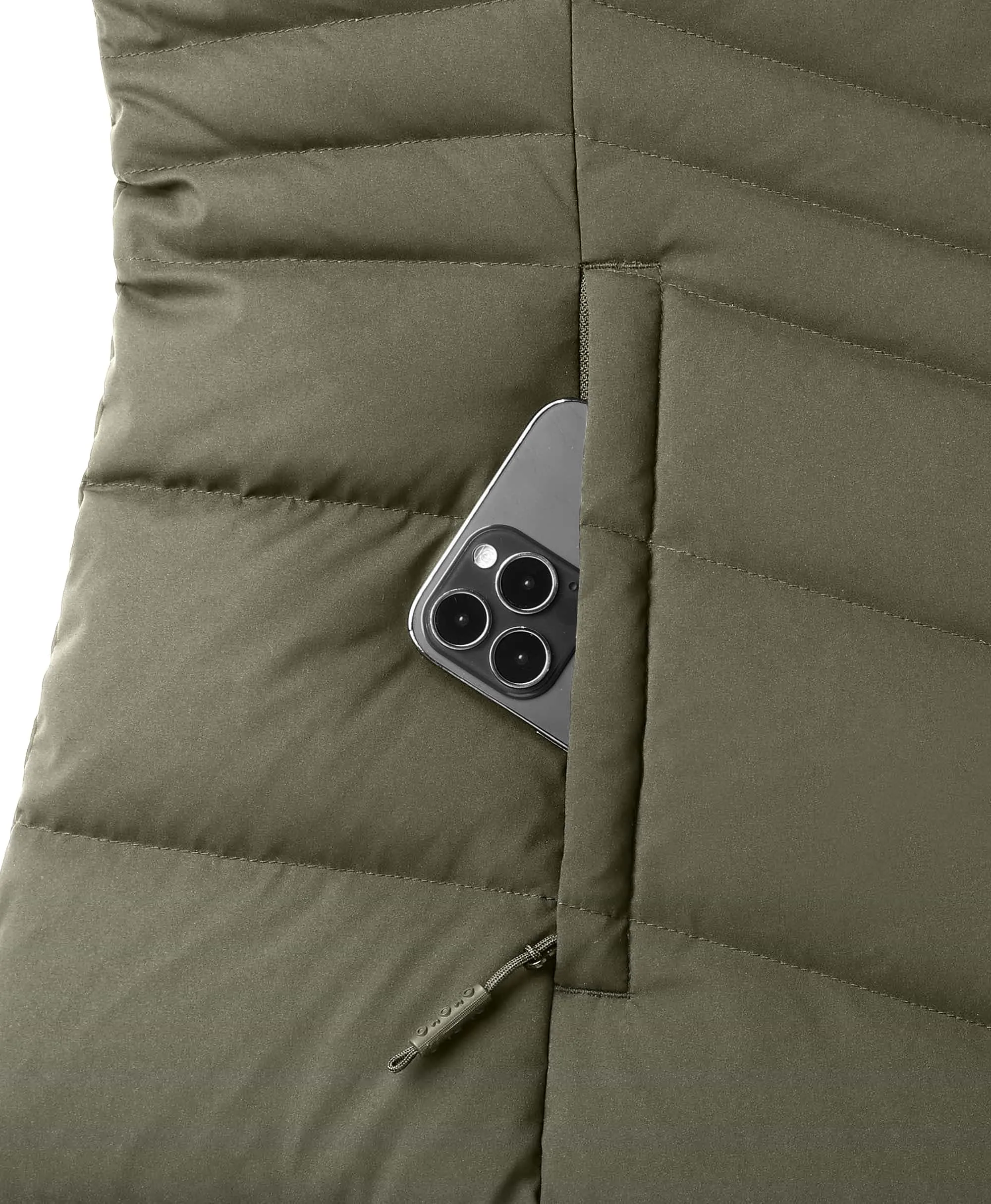 SOHO Women's Heated Down Parka Jacket - XNAUWBI