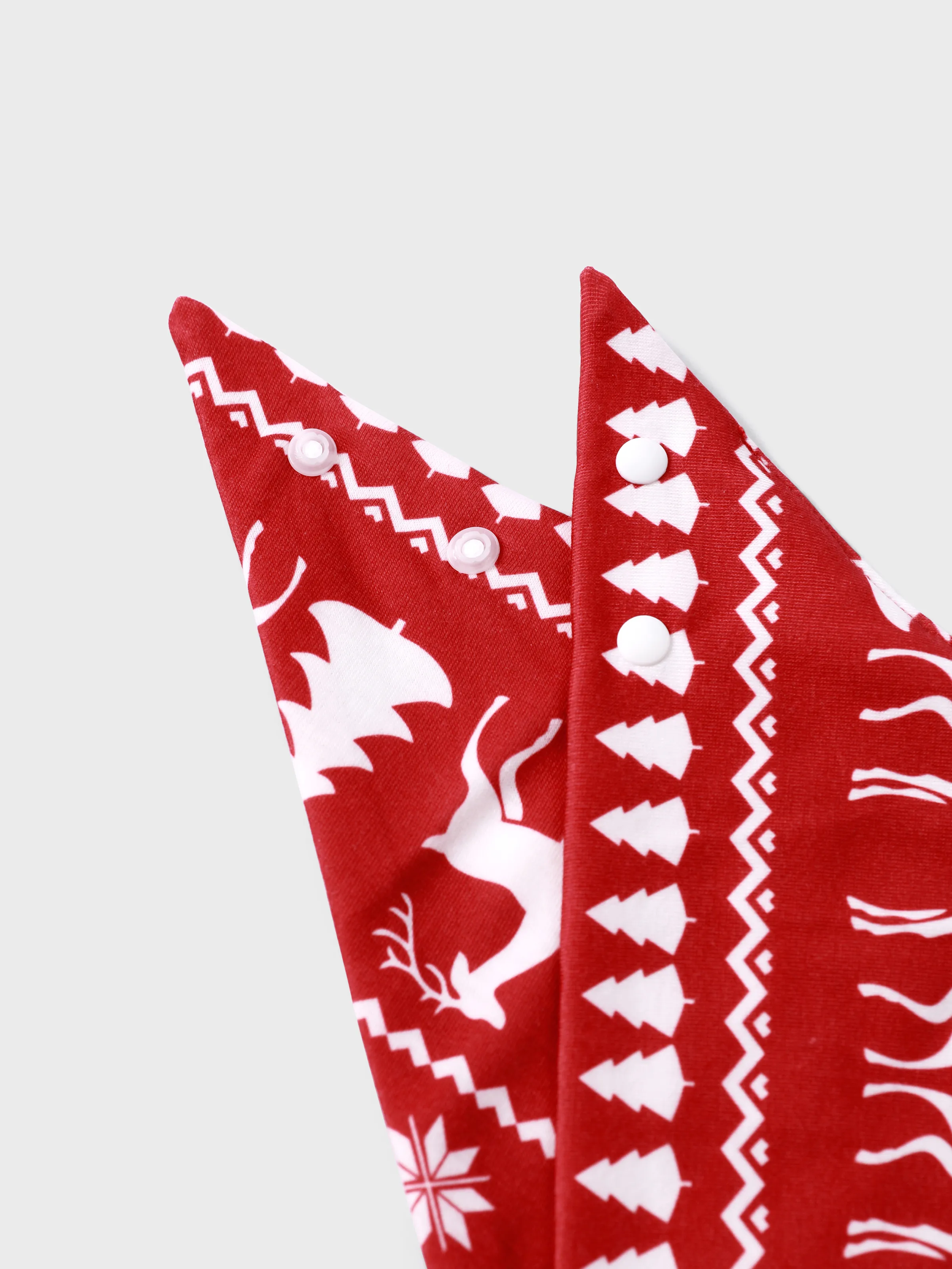 Christmas Reindeer and Snowflake Print Family Matching Pajamas Sets with Christmas Socks Red - XNAUWBI