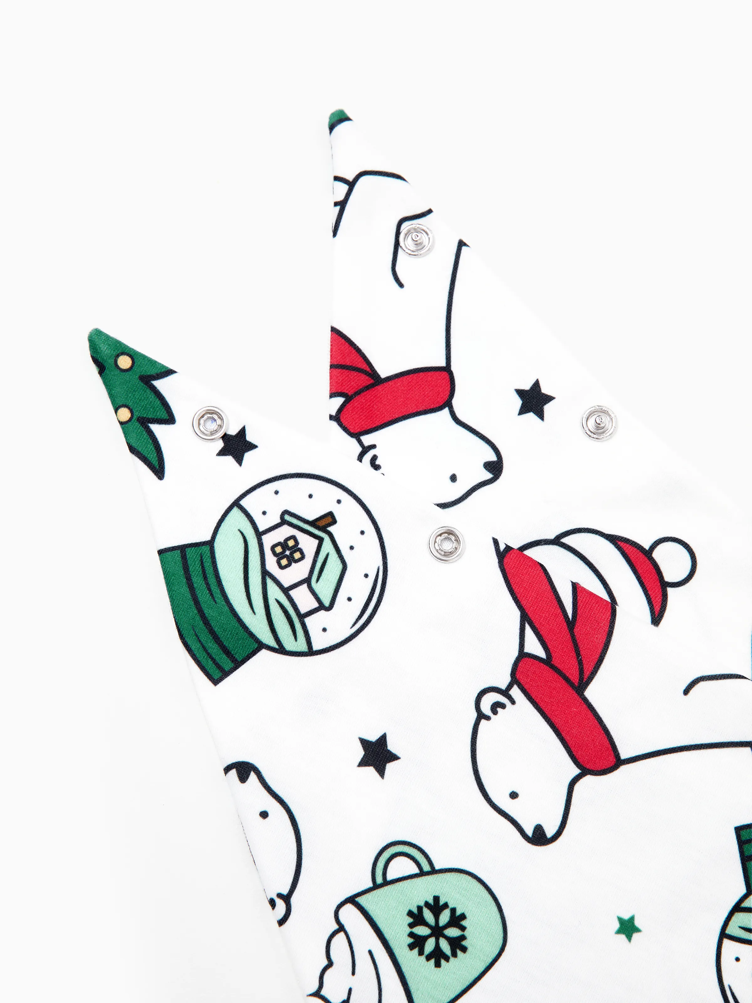 Christmas Family Matching Long Sleeves Very Merry Green Tops Allover Pattern Pants Pajamas Sets with Christmas Socks MediumSpringGreen - XNAUWBI