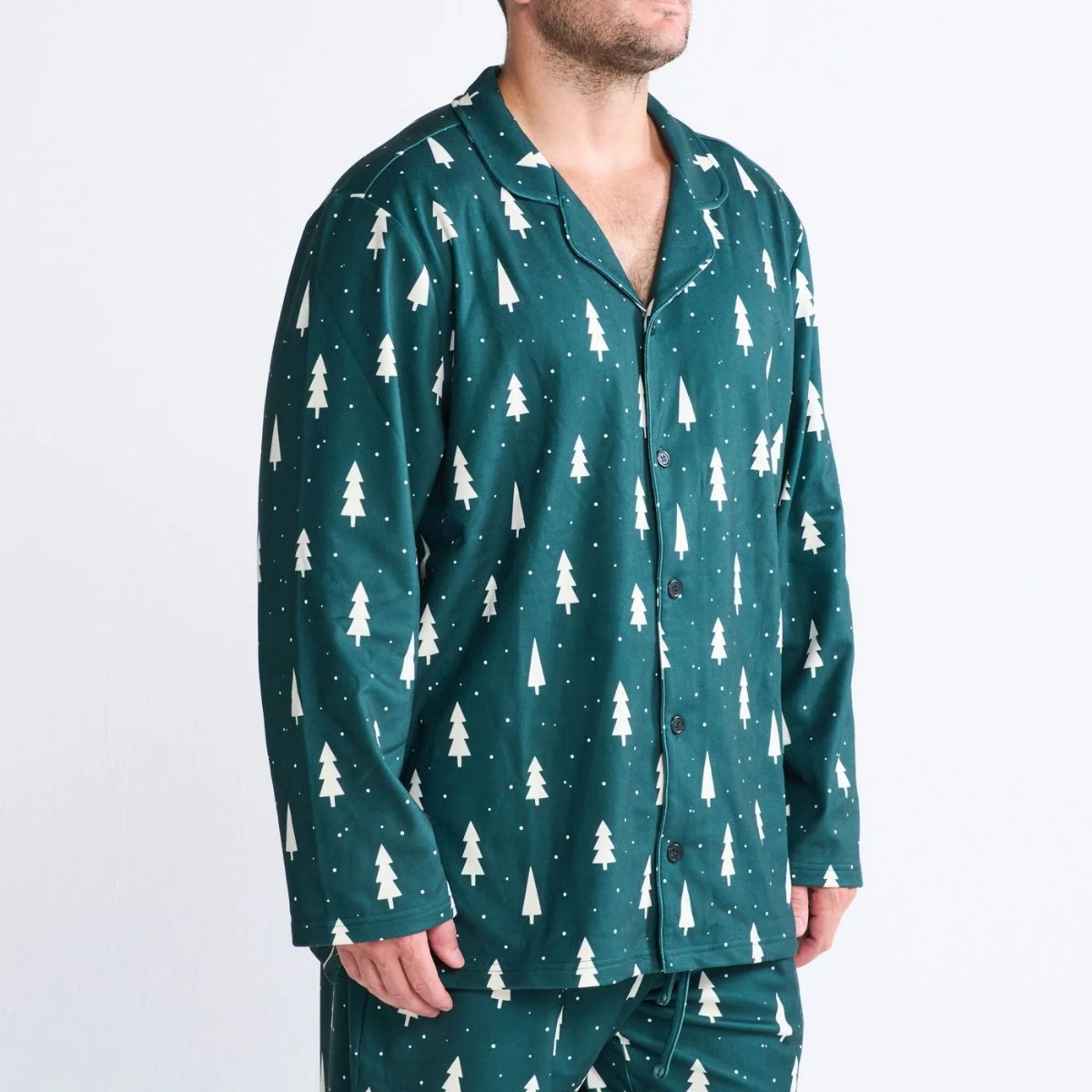 Human Pajama Top - Frosty Pines - XNAUWBI