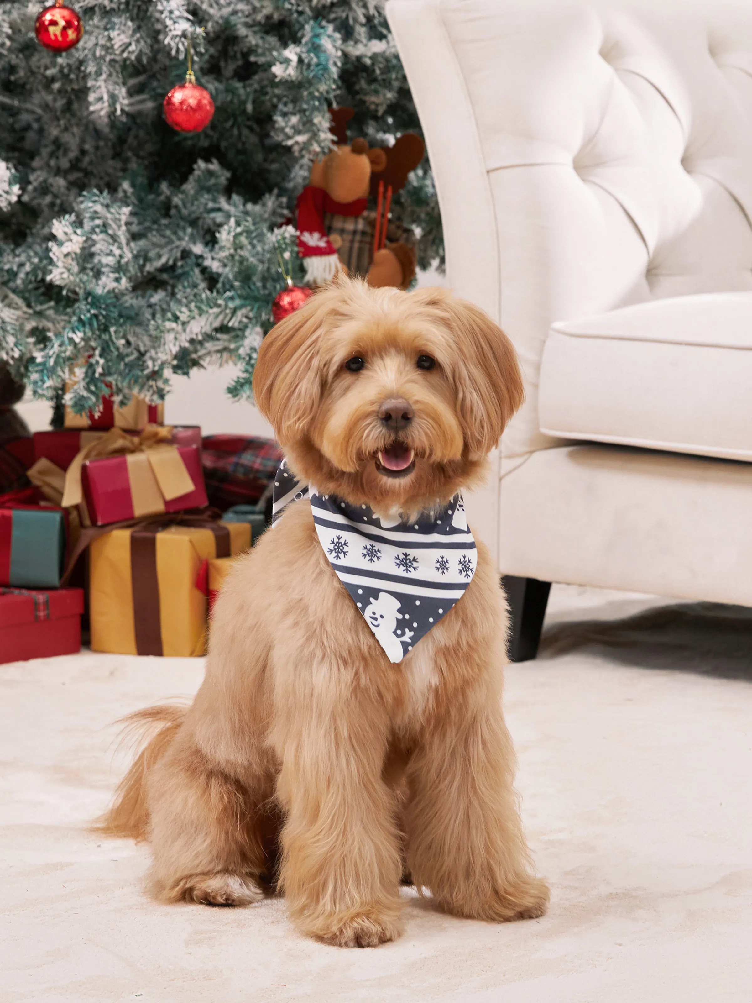 Matching Christmas Pajamas Family Snowman Pattern Long Sleeves PJs Sets Christmas Socks Dark Grey - XNAUWBI