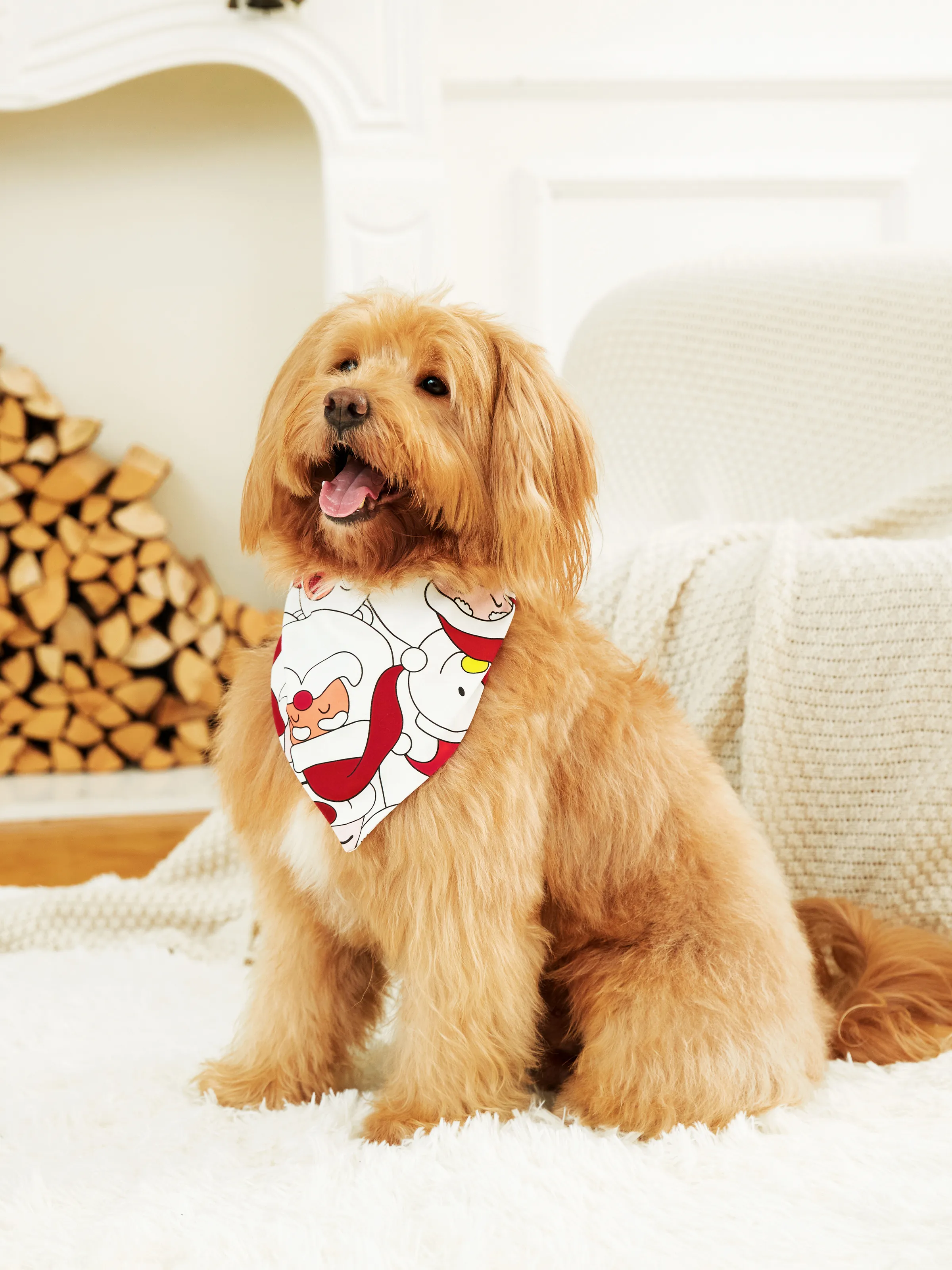 Christmas Santa and Snowman Print Family Matching Short-sleeve Tops and Shorts Pajamas Sets White - XNAUWBI