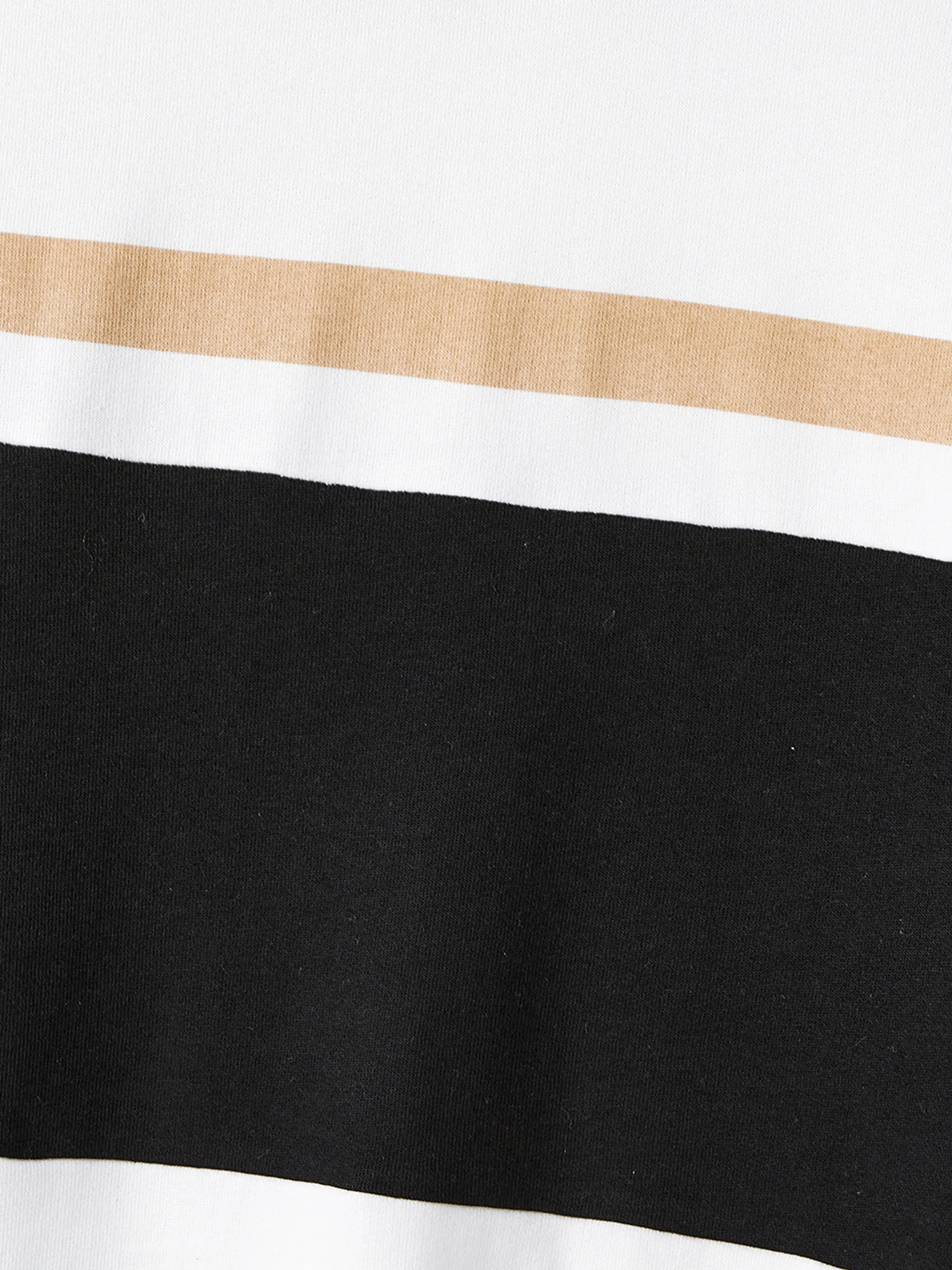 Family Matching Black-Almond Mesh Skirt and Classic Round Neck Long Sleeve Tops Sets Black - XNAUWBI