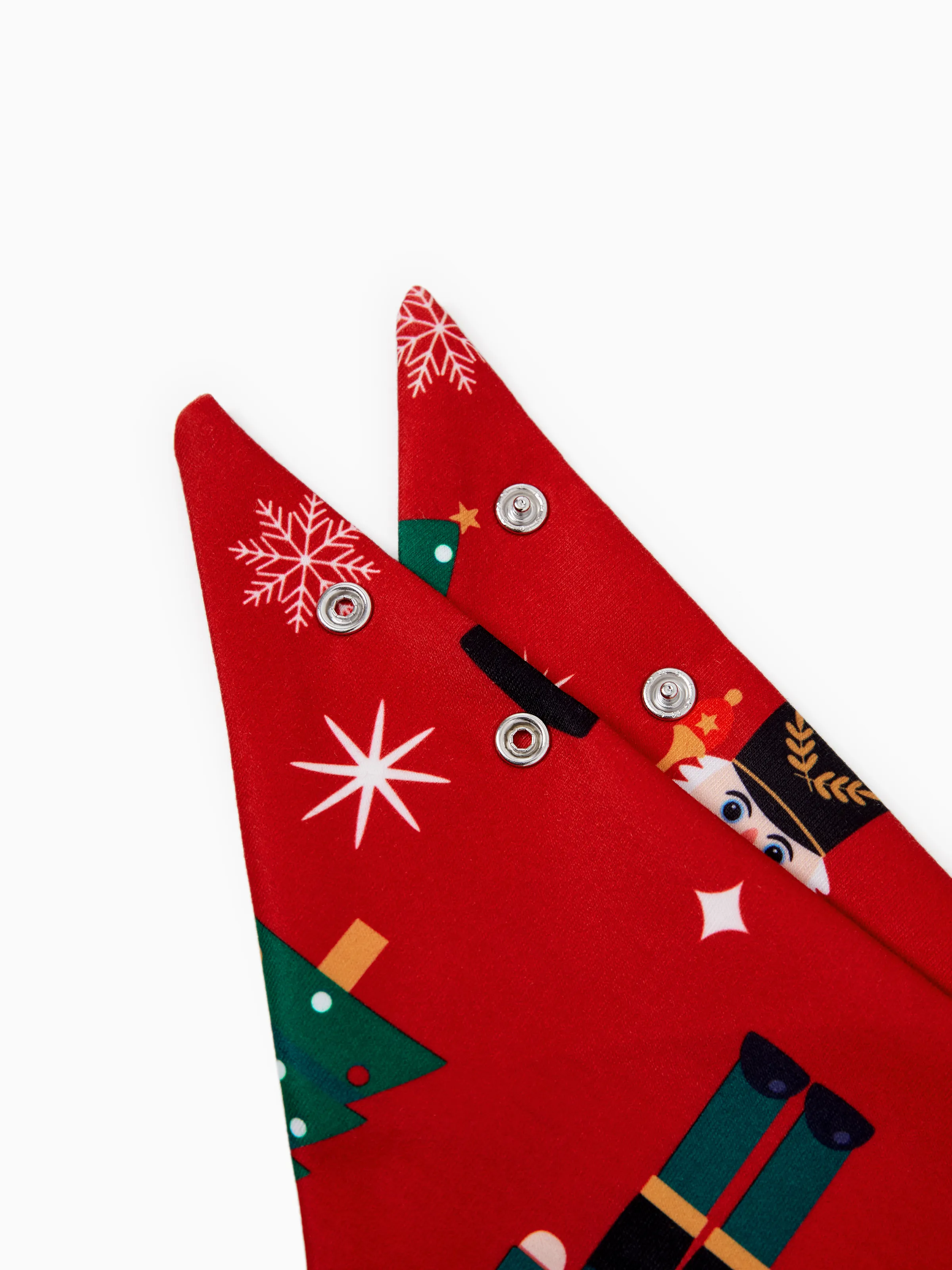 Christmas Matching Family Pajamas Set Nutcracker Print PJS with Christmas Socks Red - XNAUWBI