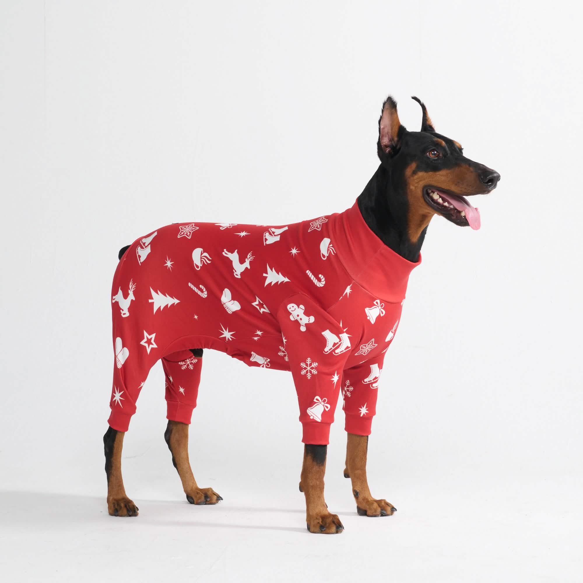 Dog Christmas Pajama - Red Cheer - XNAUWBI