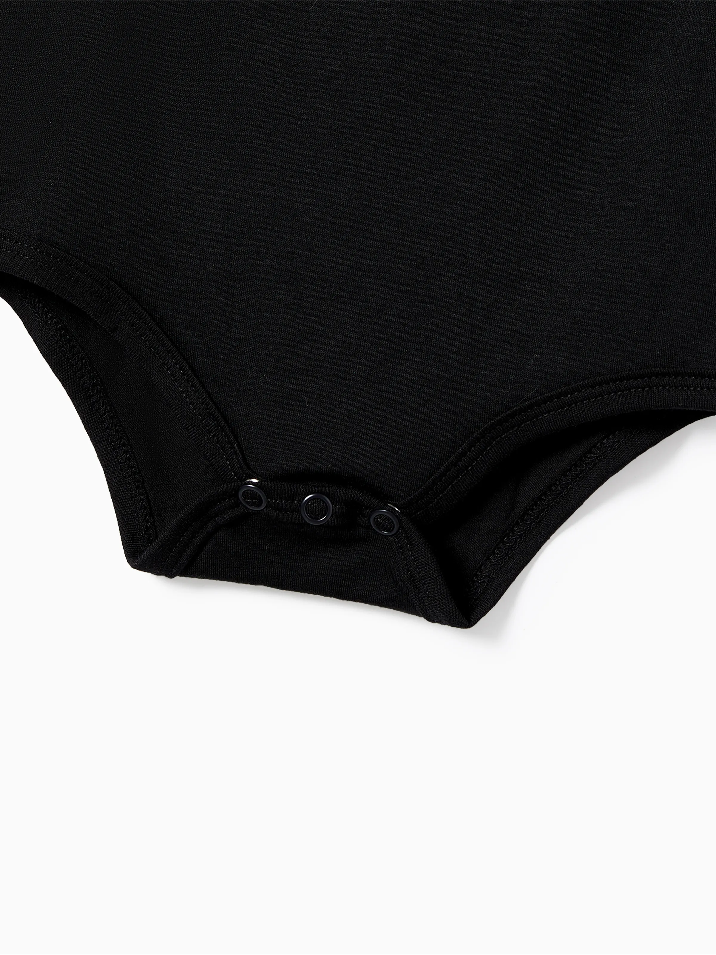 Christmas Family Matching Letters&Festive light bulb Print Short-sleeve Pajamas Sets Black - XNAUWBI