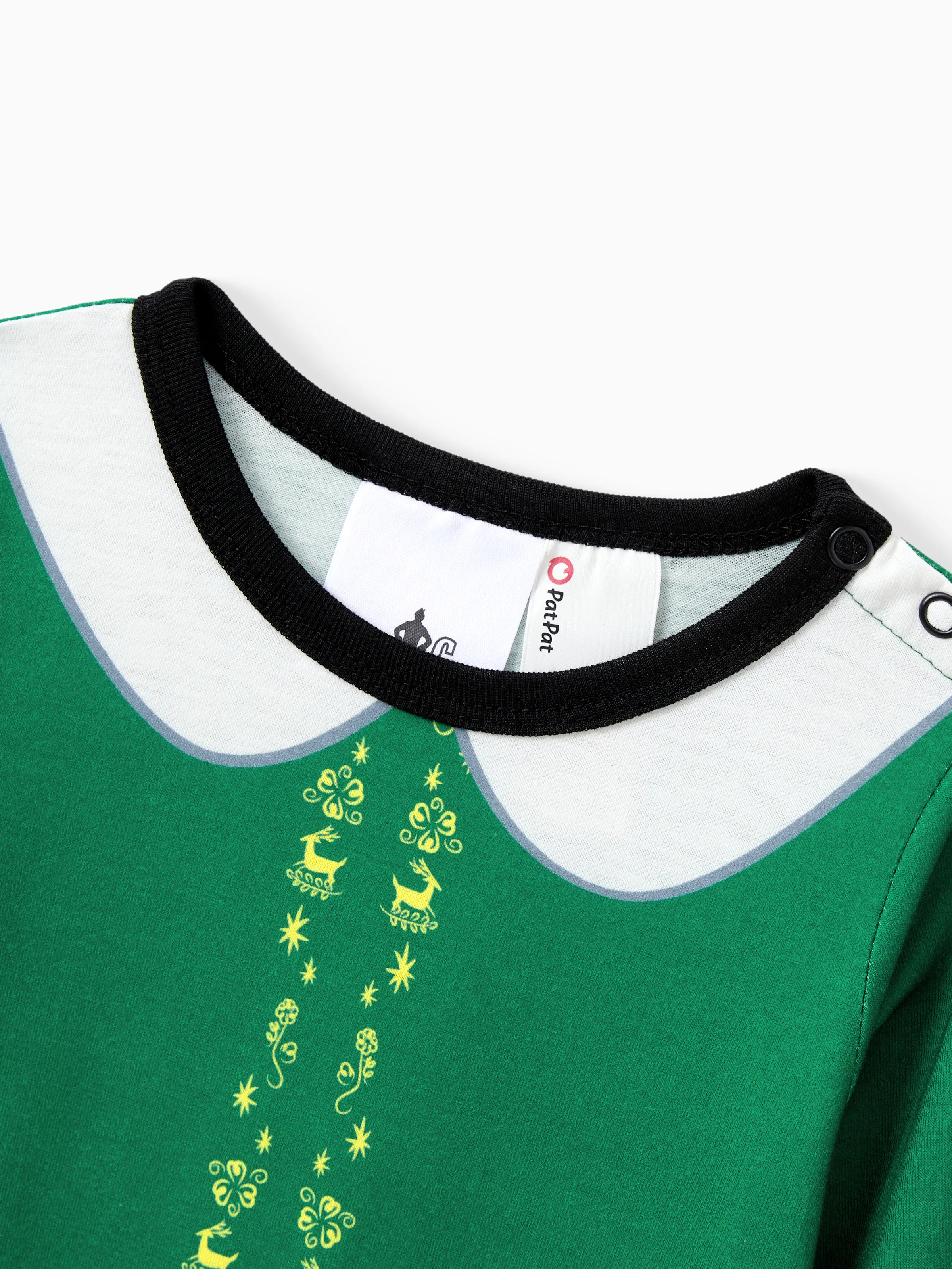 ELF Christmas Family Matching Belt and Collar Pajamas Sets with Christmas Socks - XNAUWBI