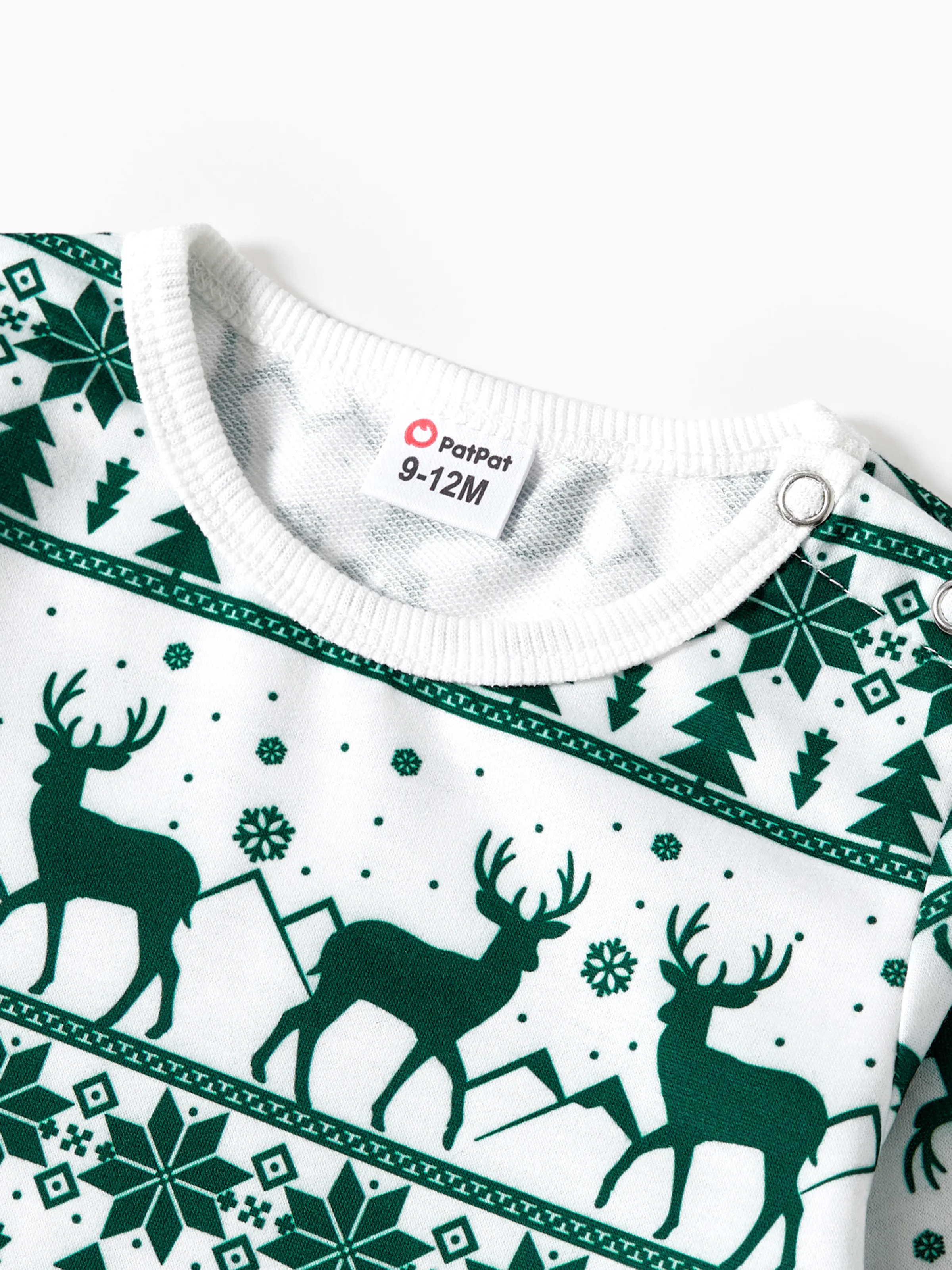 Christmas Family Matching Green Festival Theme Print Tops and Mesh Splicing Dresses Sets Green - XNAUWBI