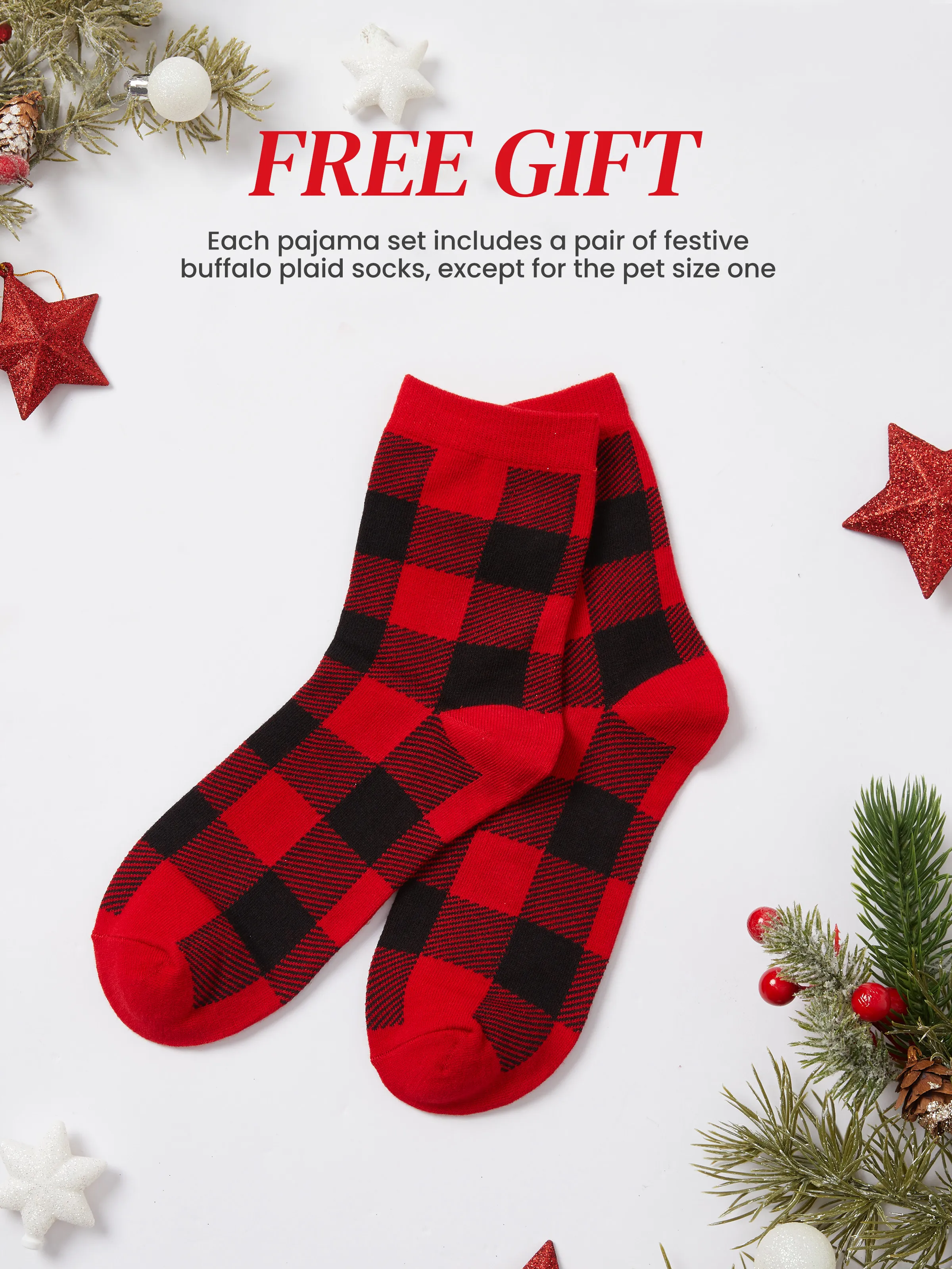 Christmas Family Matching Long Sleeves Very Merry Green Tops Allover Pattern Pants Pajamas Sets with Christmas Socks MediumSpringGreen - XNAUWBI