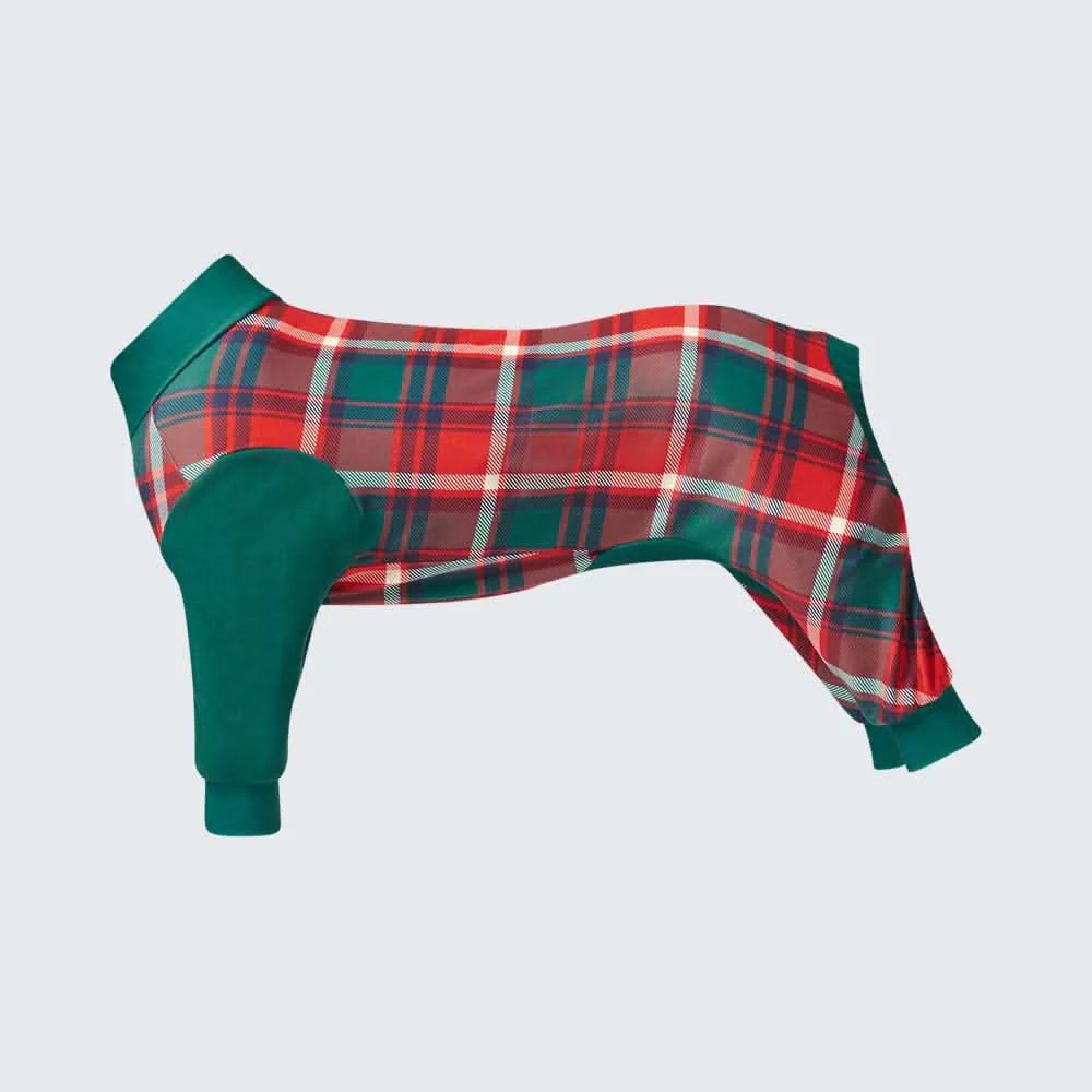 Dog Pajama - Green and Red Plaid - XNAUWBI