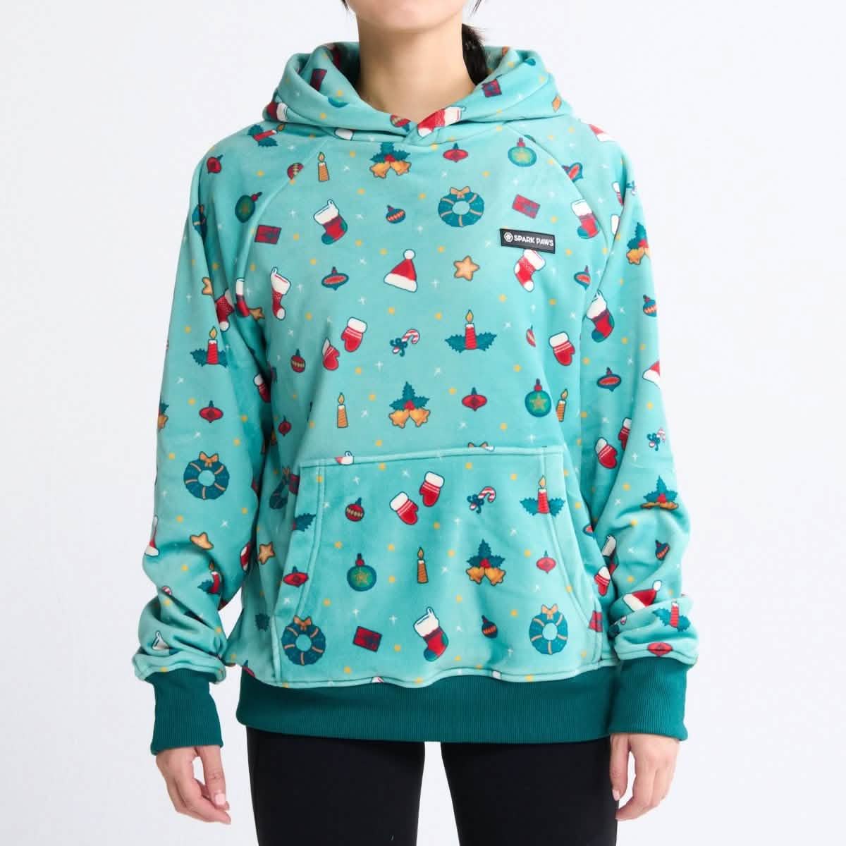 Christmas Human Hoodie - Holiday Cheer - XNAUWBI