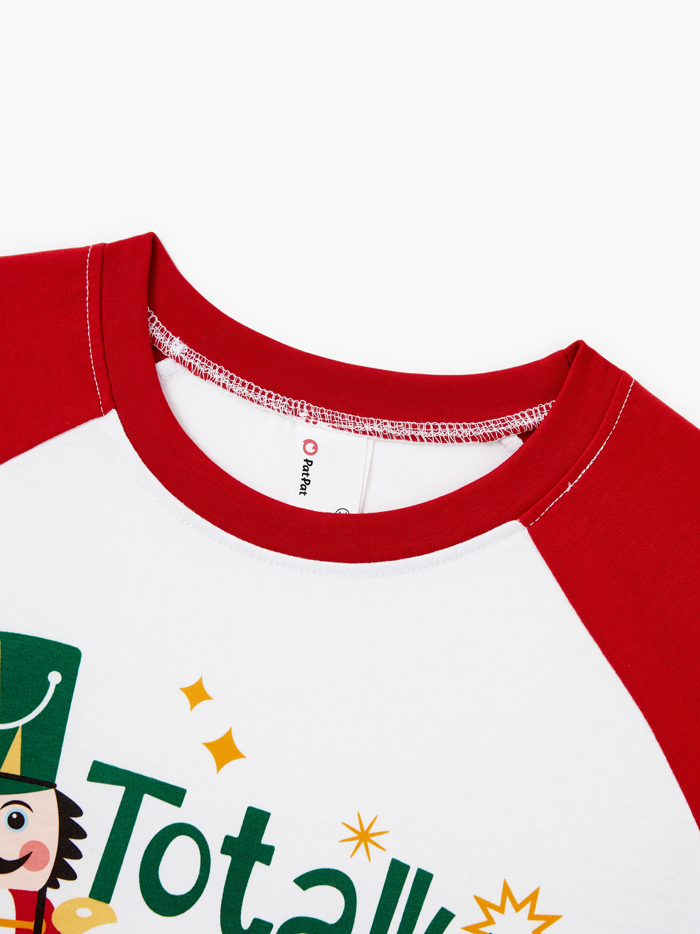 Christmas Matching Family Pajamas Set Nutcracker Print PJS with Christmas Socks Red - XNAUWBI