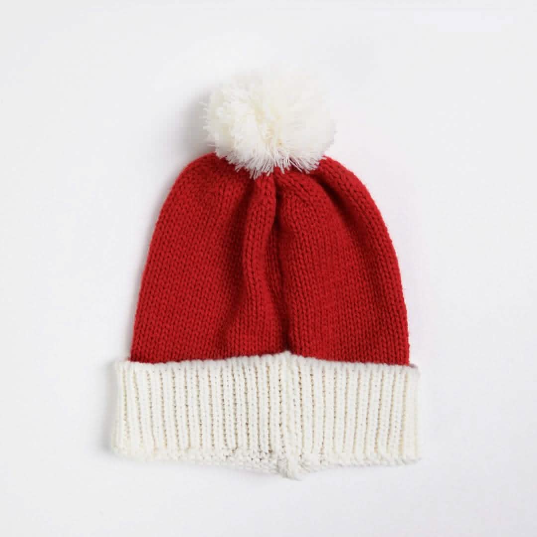 Knit Matching Human Pom Hats - XNAUWBI