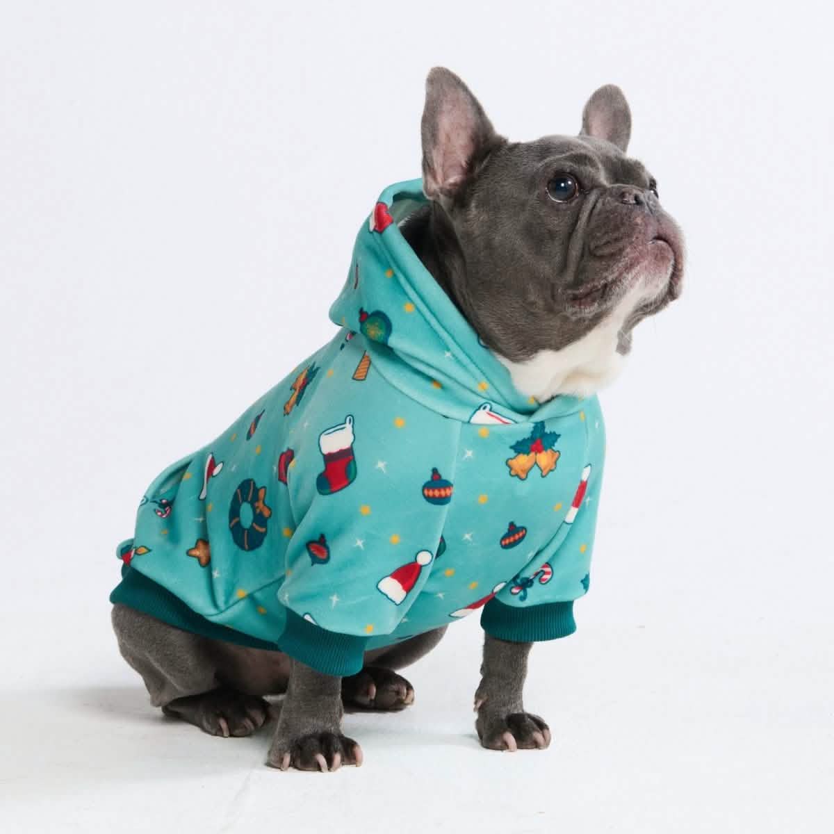 Christmas Dog Hoodie - Holiday Cheer - XNAUWBI