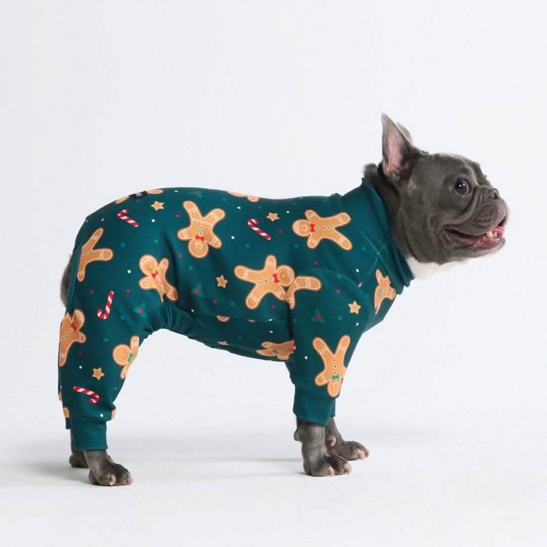 Dog Christmas Pajama - Gingerbread Man - XNAUWBI