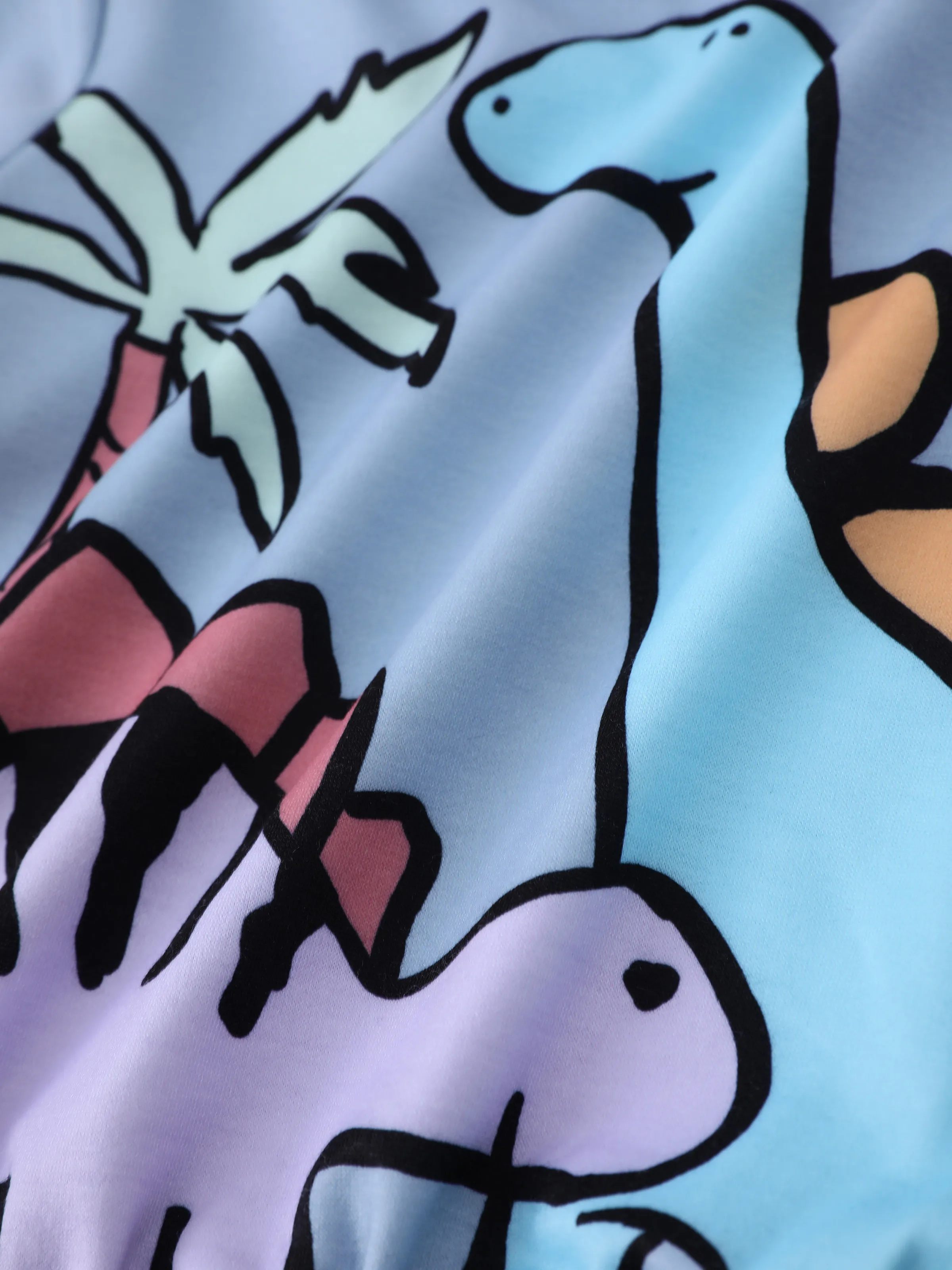 Baby Boy Clothes 2pcs Dinosaur/ Vehicle Print Sweatshirt and Pants Set Blue grey - XNAUWBI