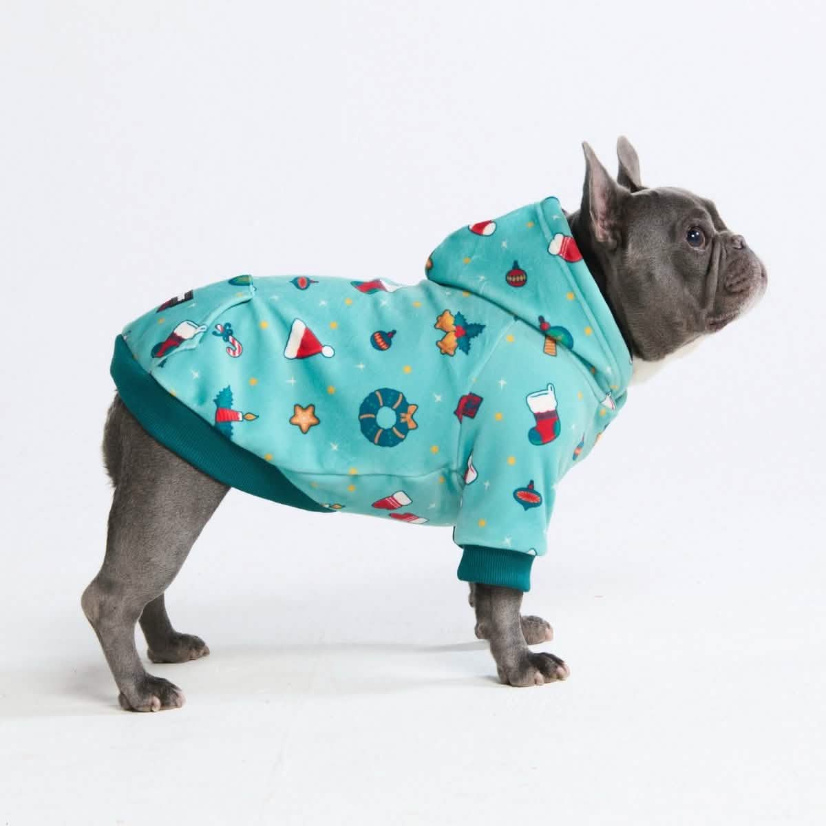 Christmas Dog Hoodie - Holiday Cheer - XNAUWBI