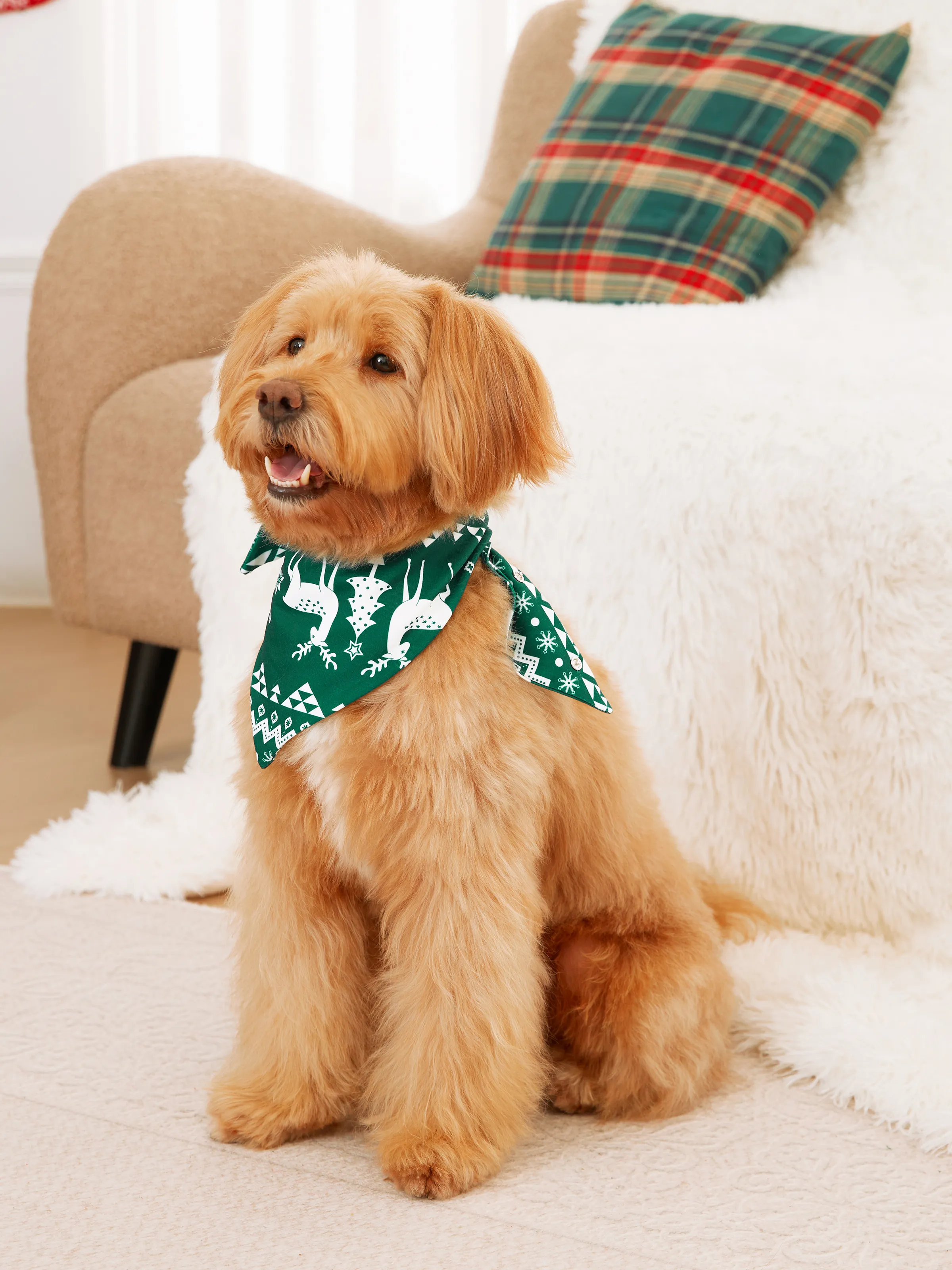 Christmas Family Matching Glow in the Dark Reindeer Tops Allover Pattern Pants Pajamas Sets with Christmas Socks blackishgreen - XNAUWBI