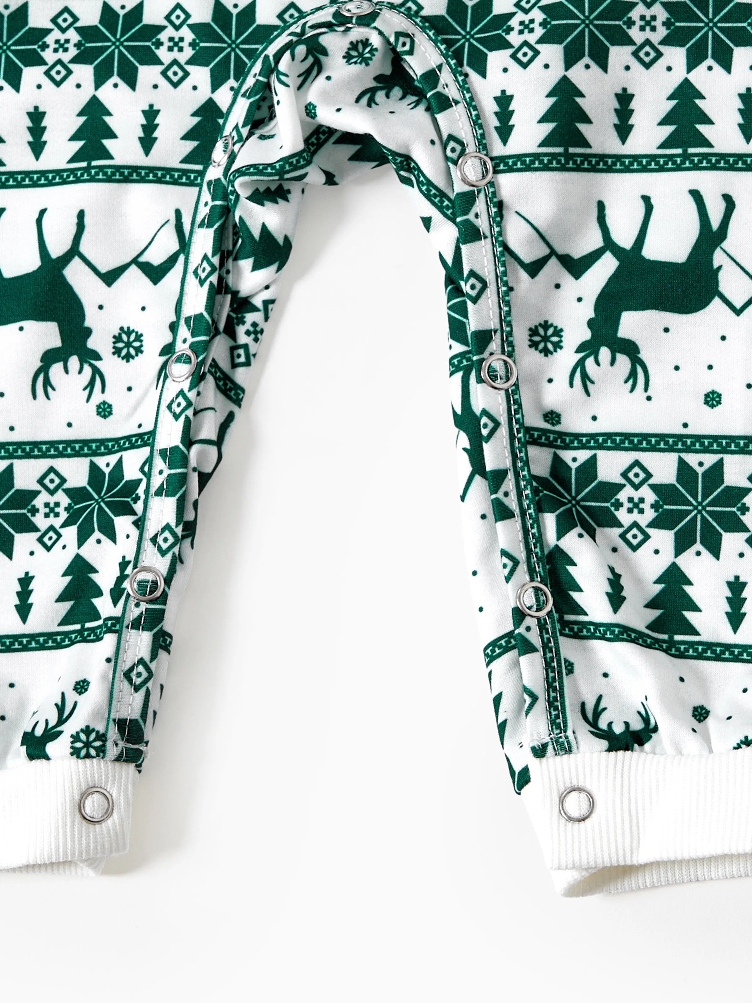 Christmas Family Matching Green Festival Theme Print Tops and Mesh Splicing Dresses Sets Green - XNAUWBI