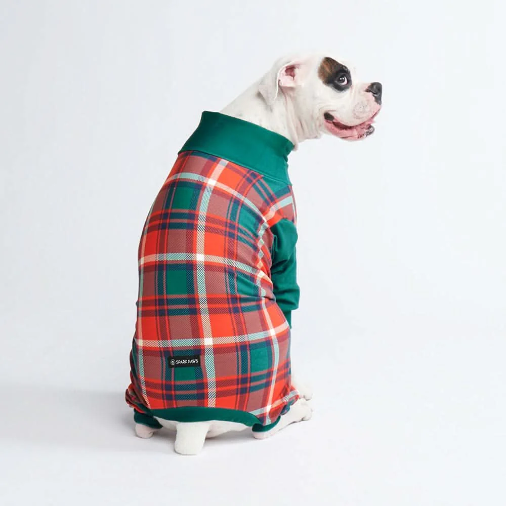 Dog Pajama - Green and Red Plaid - XNAUWBI
