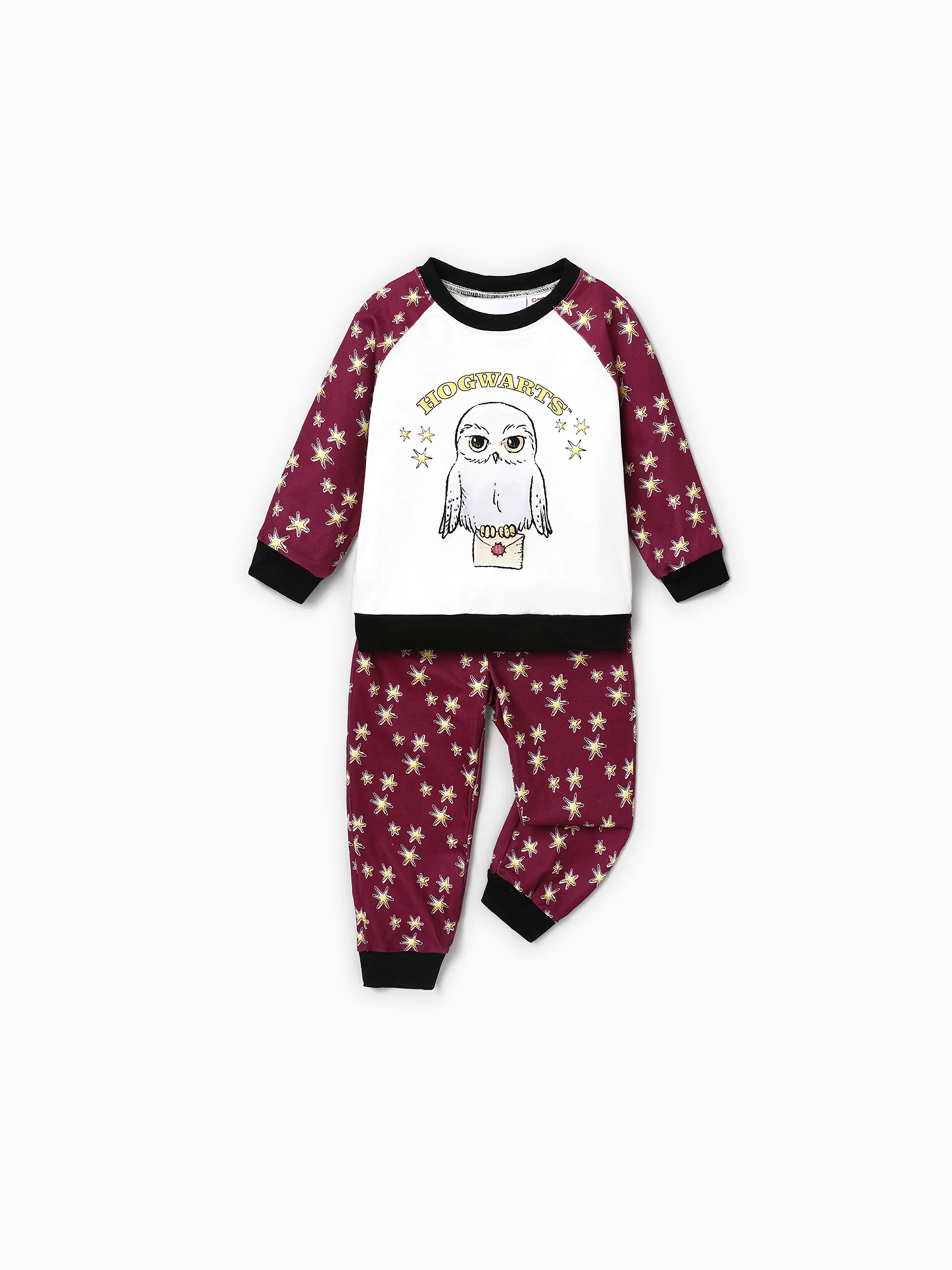Harry Potter Christmas Family Matching Hedwig Print Pajamas Sets with Christmas Socks - XNAUWBI