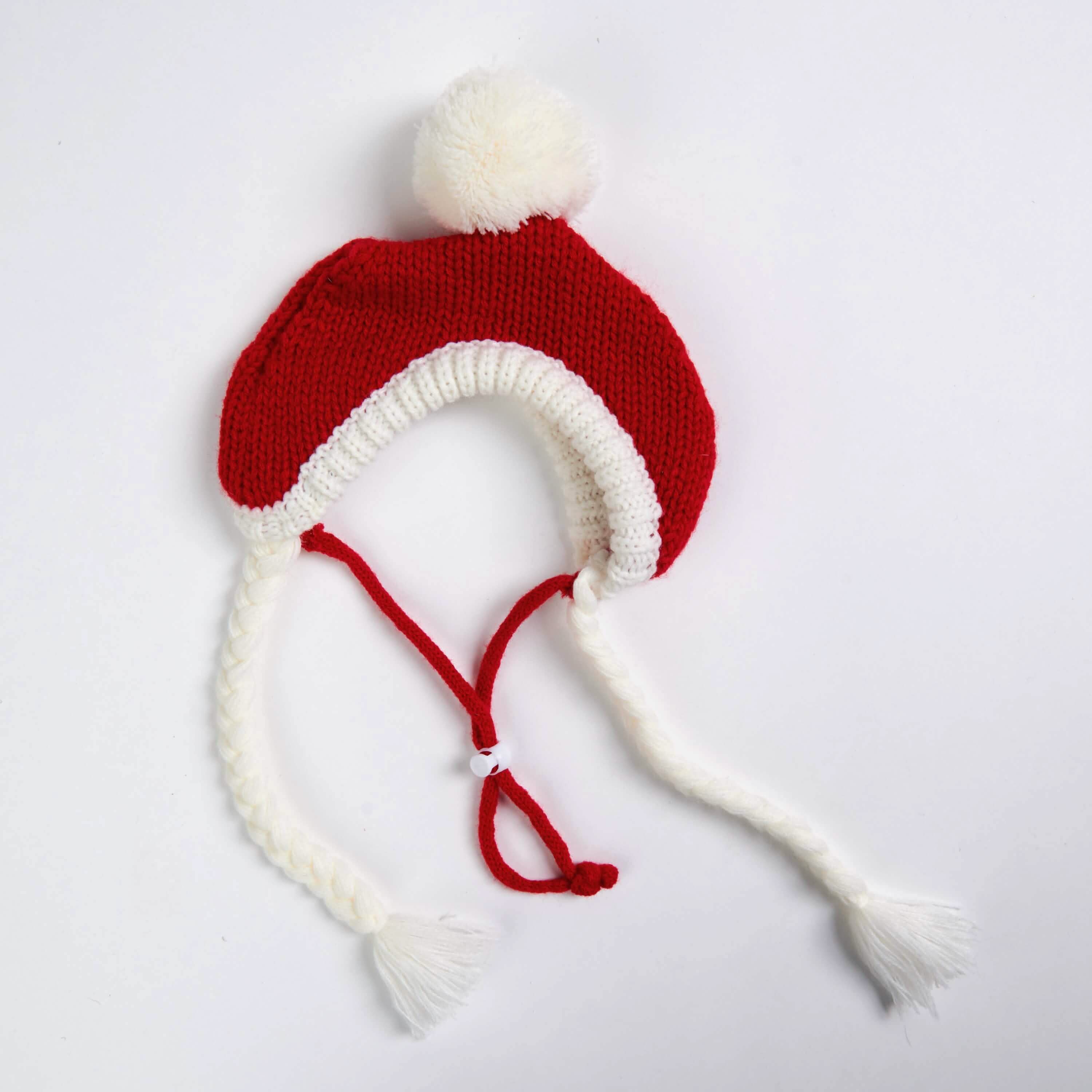 Knit Pom Pom Dog Beanie Hats - XNAUWBI