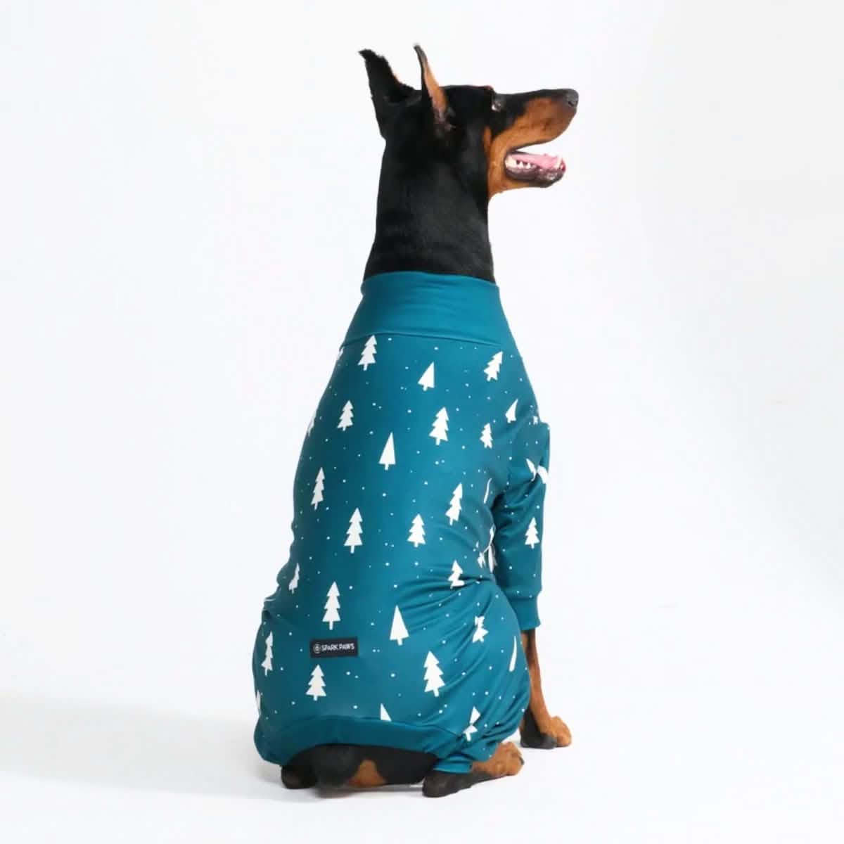 Dog Christmas Pajama - Frosty Pines - XNAUWBI
