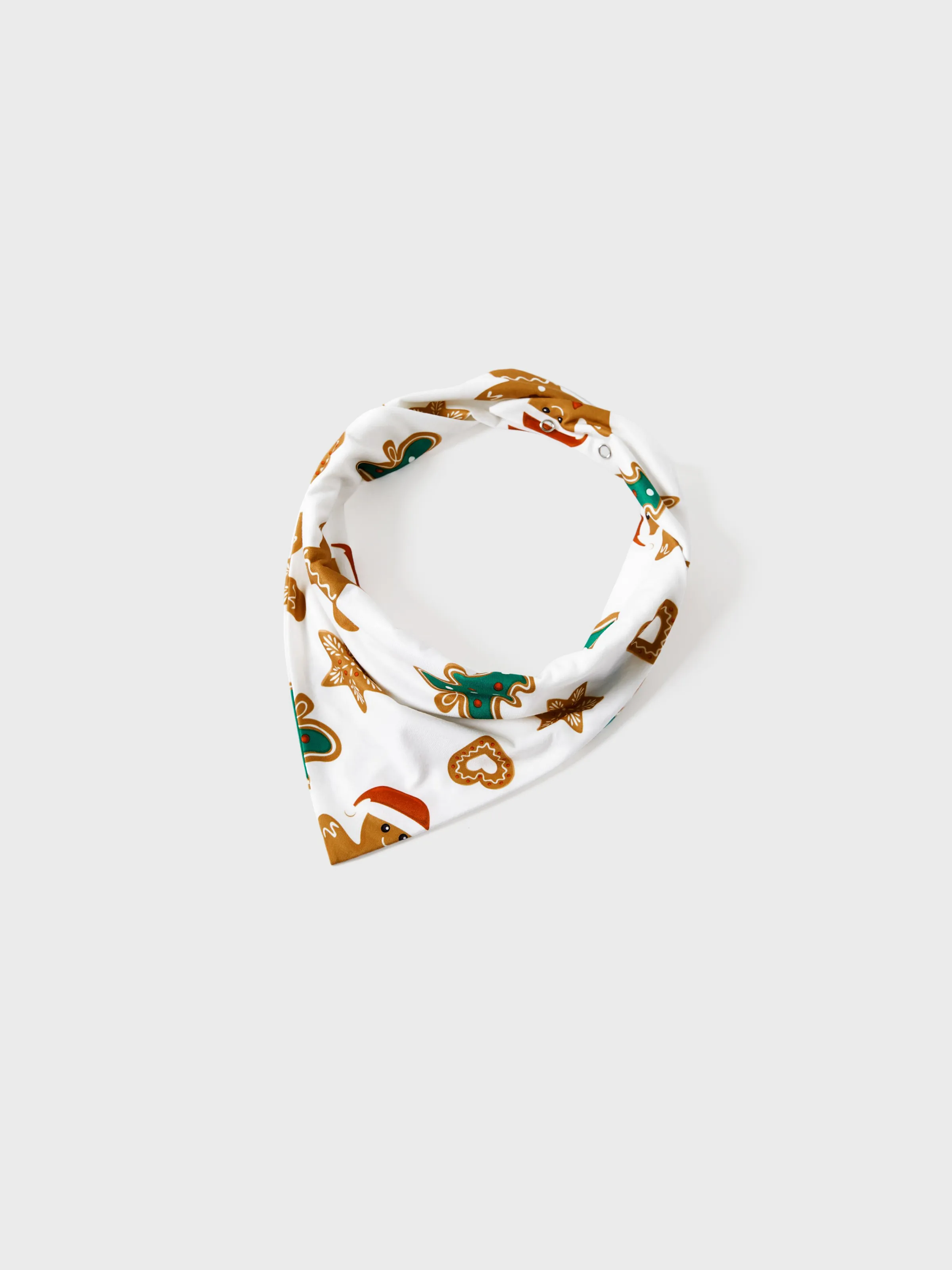 Christmas Family Matching Cartoon Gingerbread Man and Tree All-over Print Long-sleeve Pajamas Sets with Christmas Socks Coffee - XNAUWBI