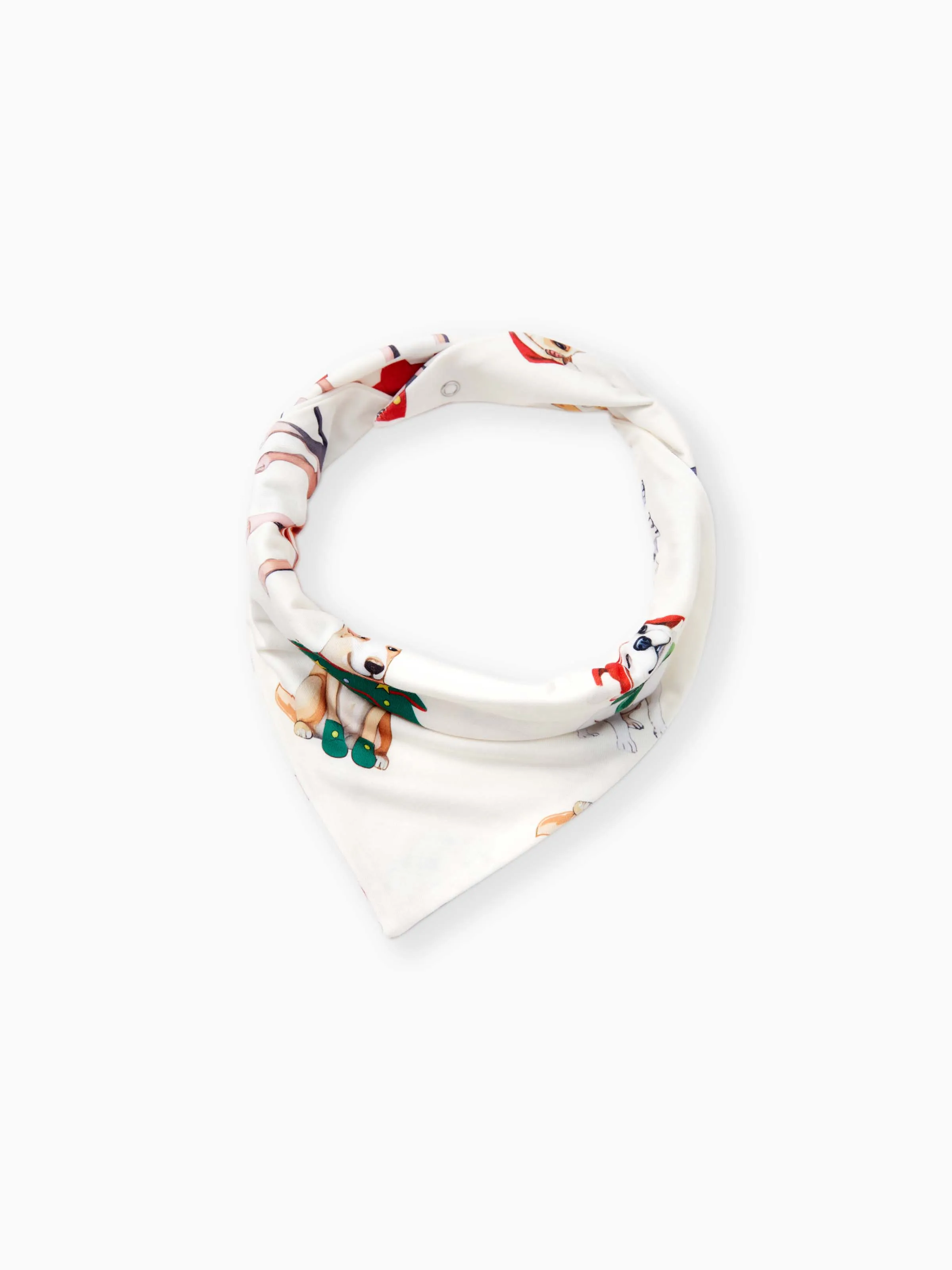 Christmas Pajamas Family Matching Cute Xmas Dog Collared Pajamas Sets with Christmas Socks LightApricot - XNAUWBI