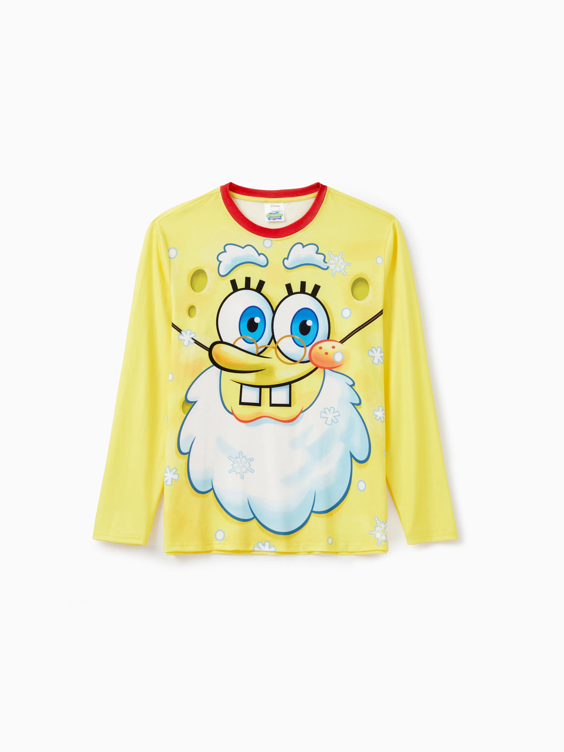 SpongeBob SquarePants Christmas Family matching Print Pajamas Sets with Christmas Socks - XNAUWBI