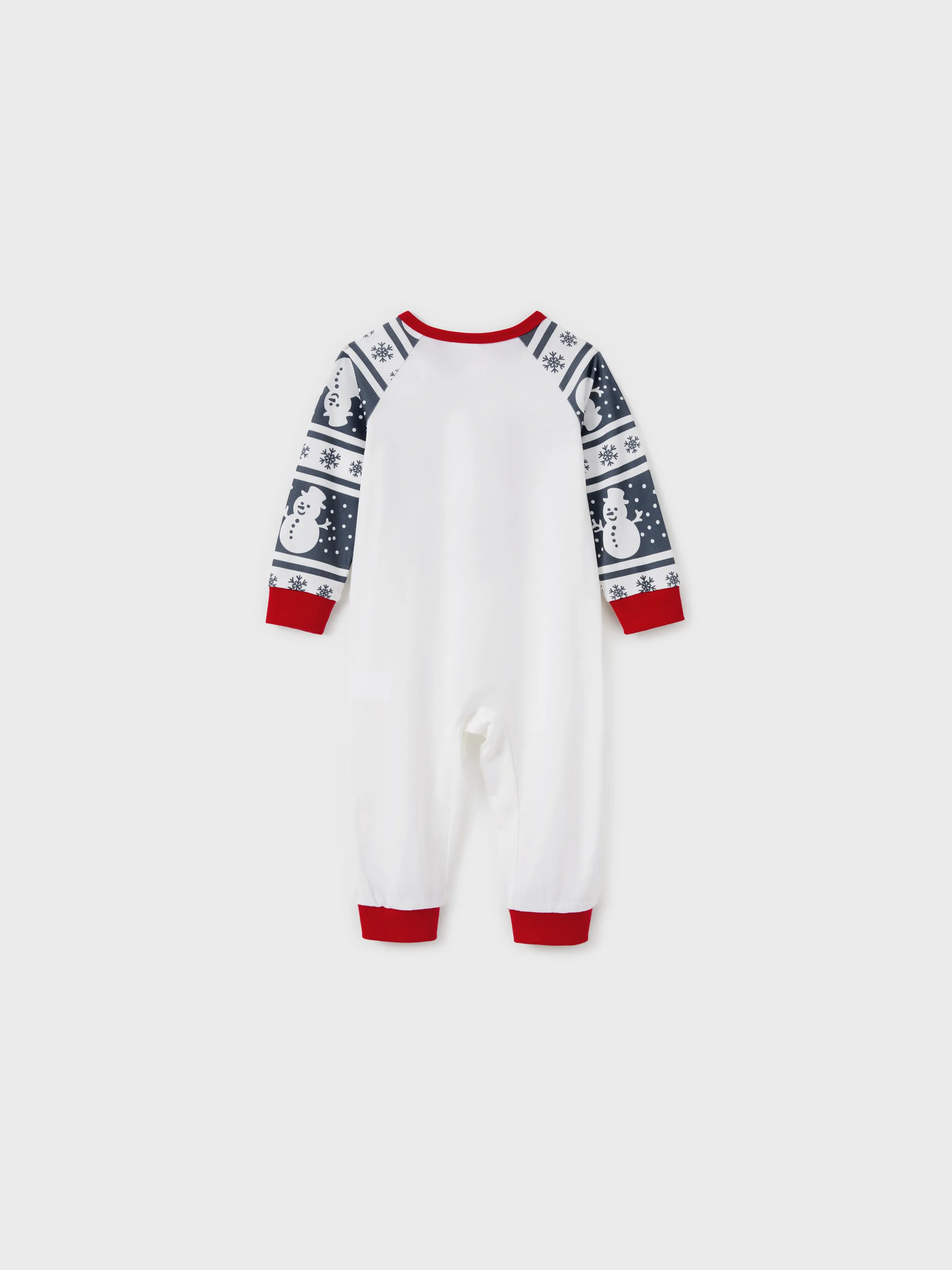 Matching Christmas Pajamas Family Snowman Pattern Long Sleeves PJs Sets Christmas Socks Dark Grey - XNAUWBI