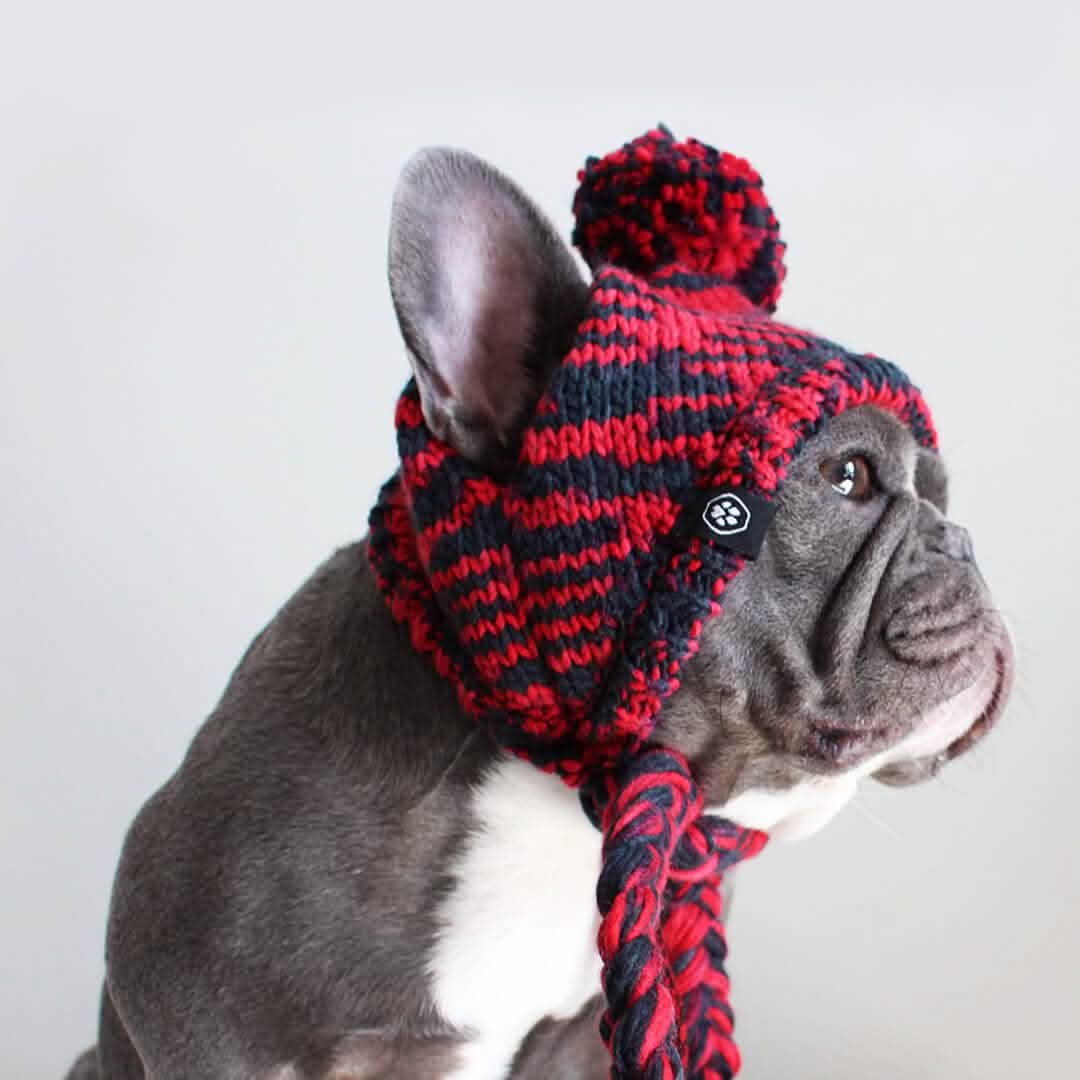 Knit Pom Pom Dog Beanie Hats - XNAUWBI