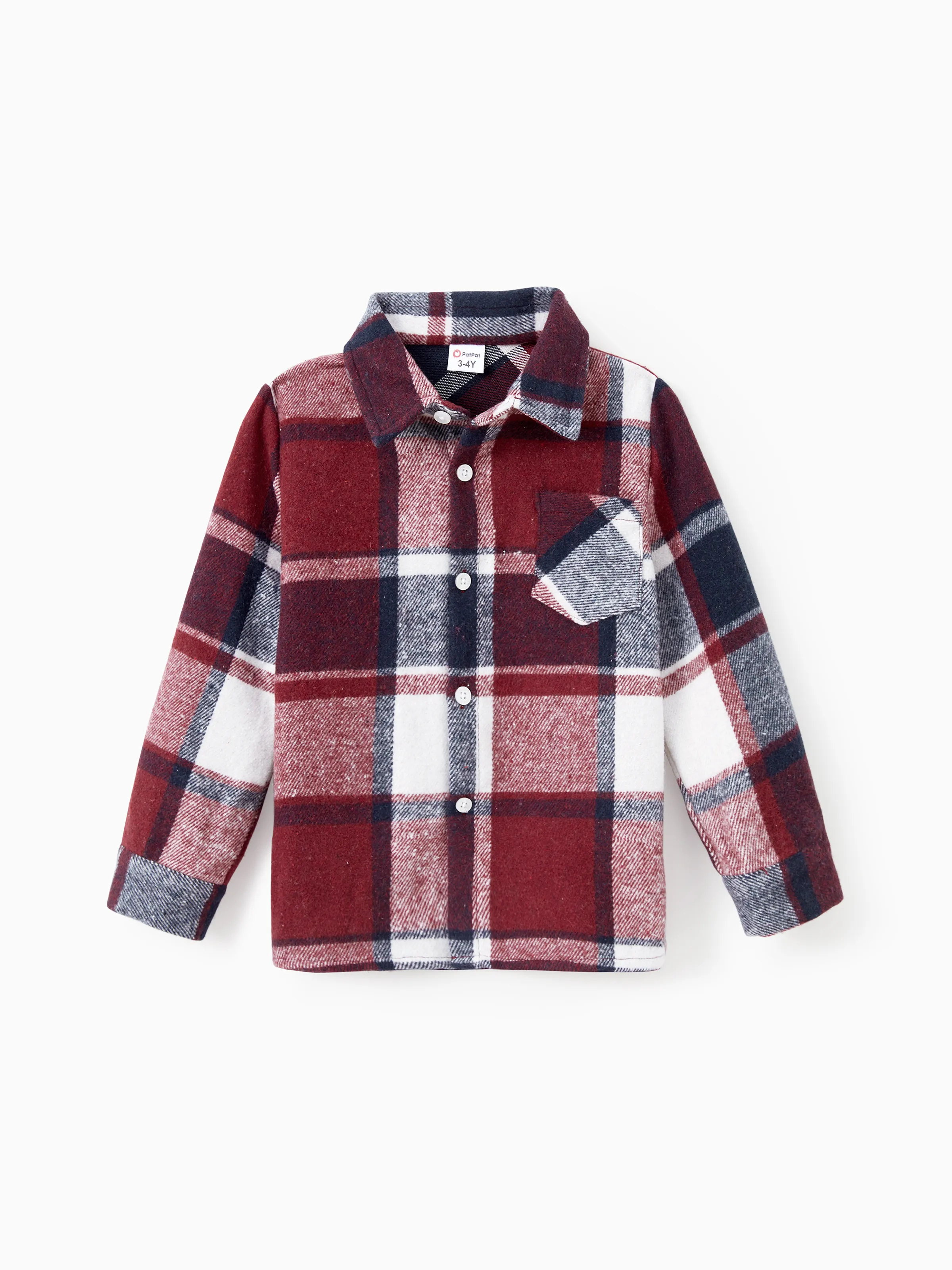 Family Matching Casual Long Sleeve Plaid Design Shirts and Knit Splicing Belted Dresses Sets WineRed - XNAUWBI