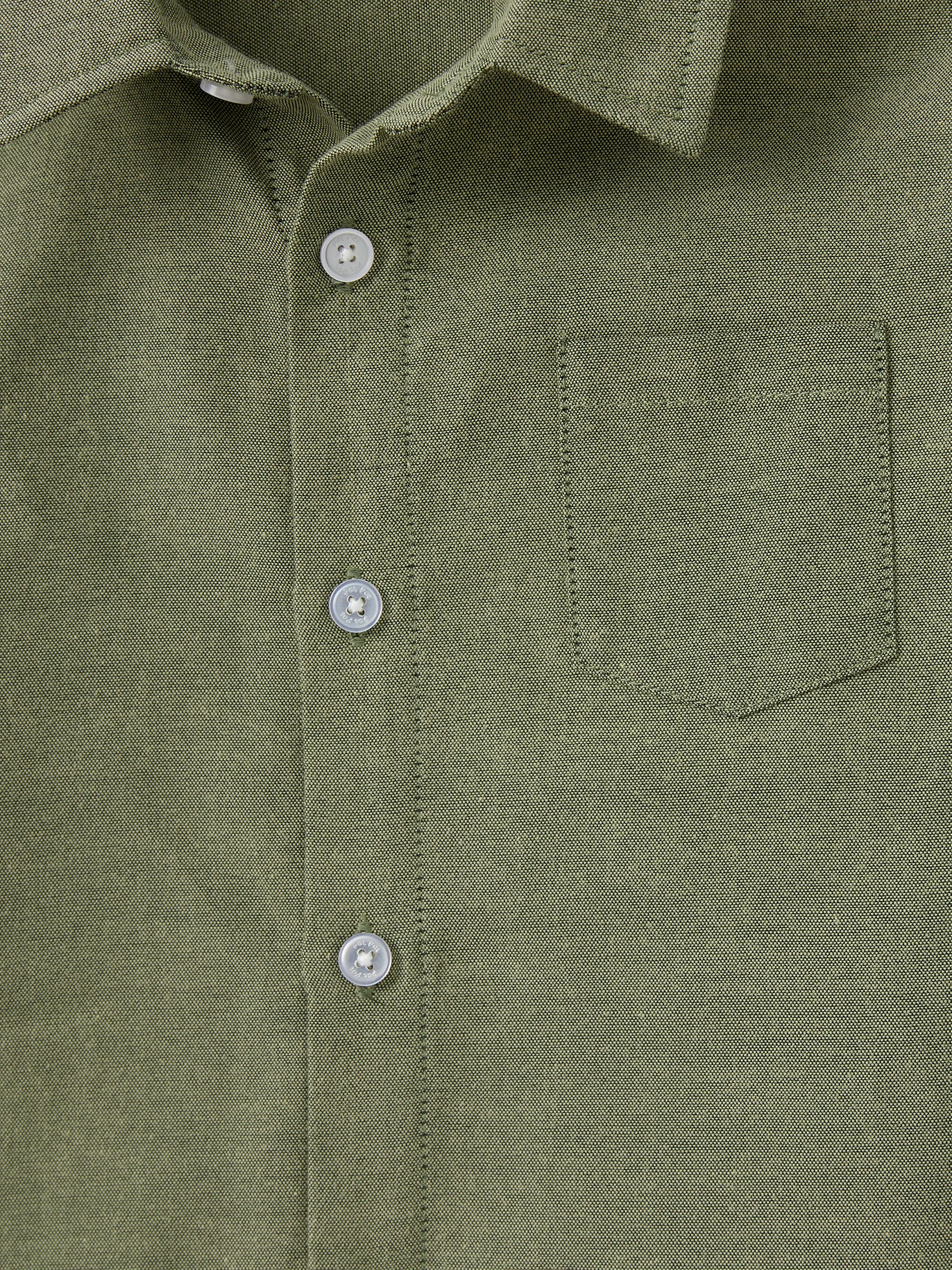 Family Matching Sets Green Long Sleeves Shirt or Ribbed Off-Shoulder Embroidered Tulle Dress Green - XNAUWBI