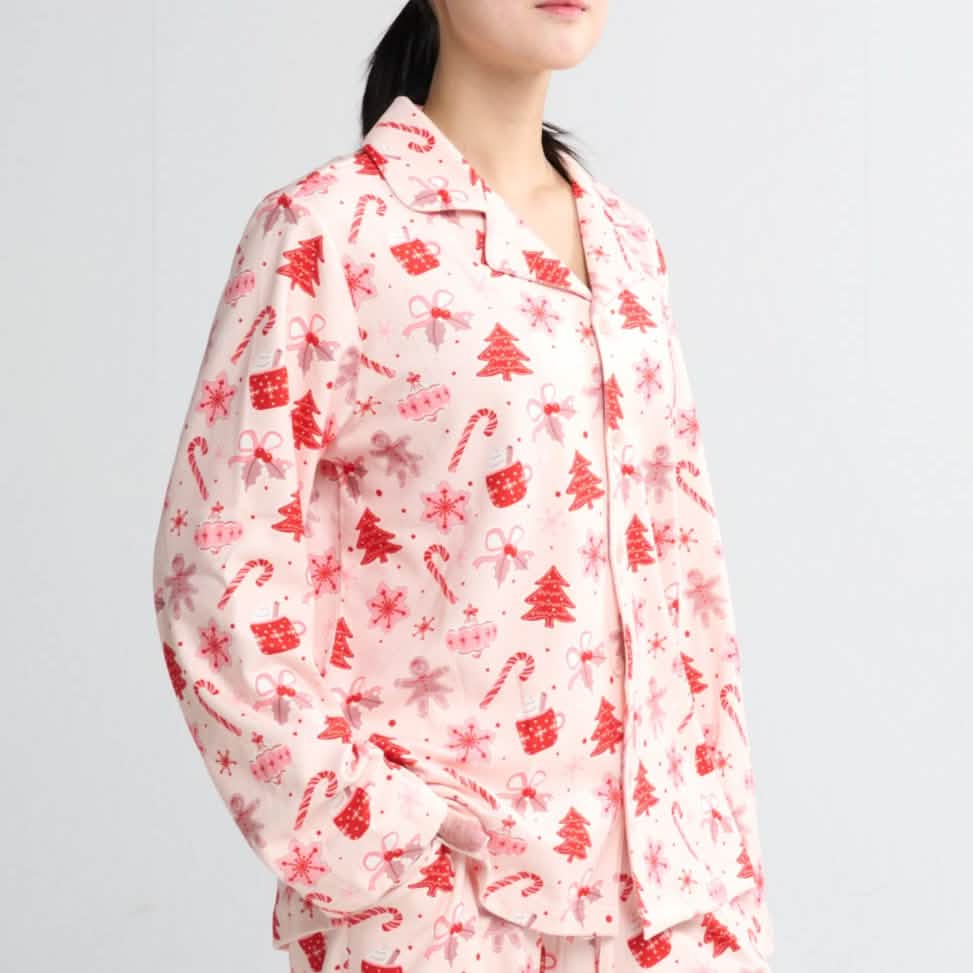 Human Pajama Top - Candy Cane - XNAUWBI