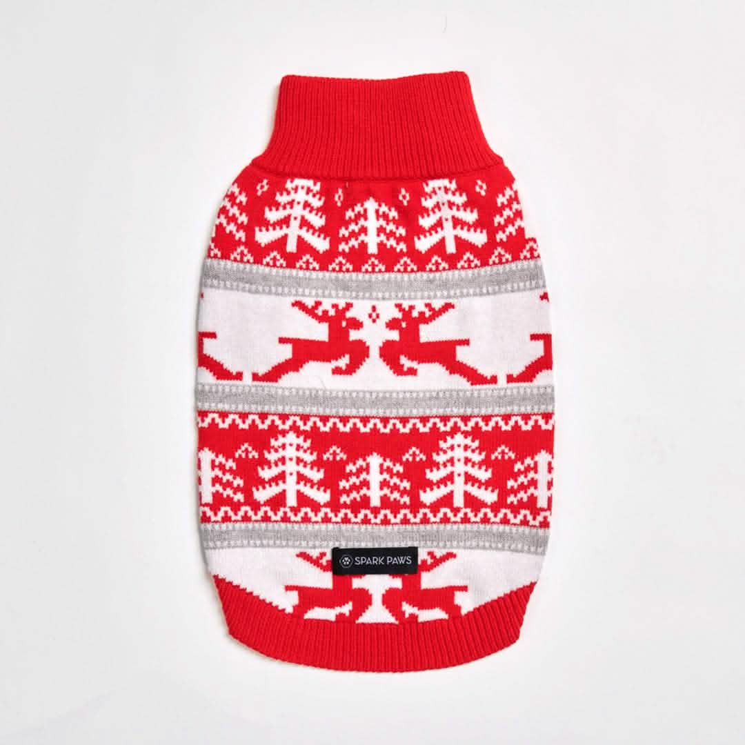 Winter Christmas Wonderland Knit Dog Sweater - XNAUWBI