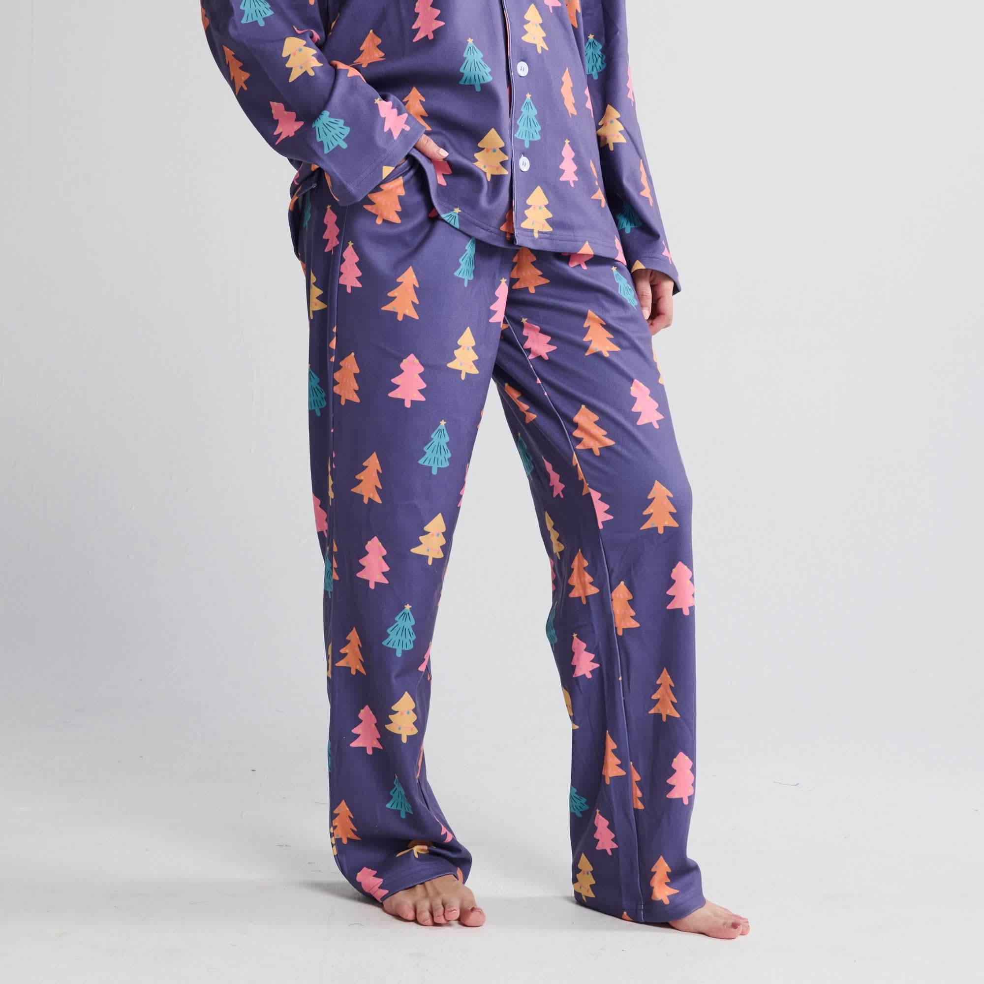 Human Pajama Pants - Candy Trees - XNAUWBI