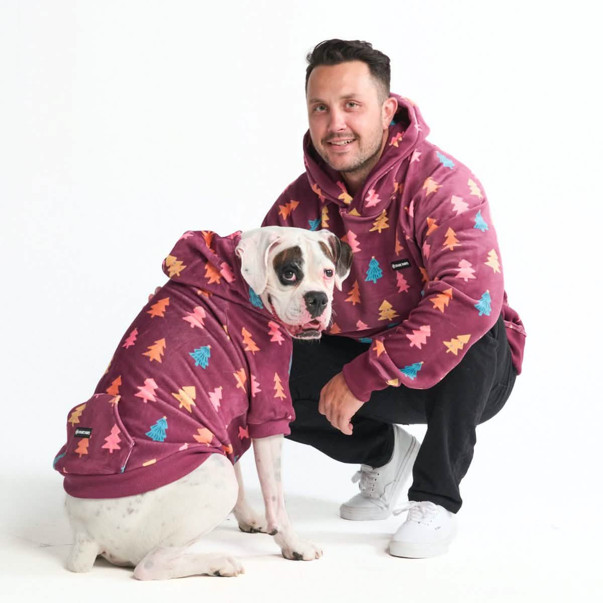 Christmas Human Hoodie - Candy Trees - XNAUWBI