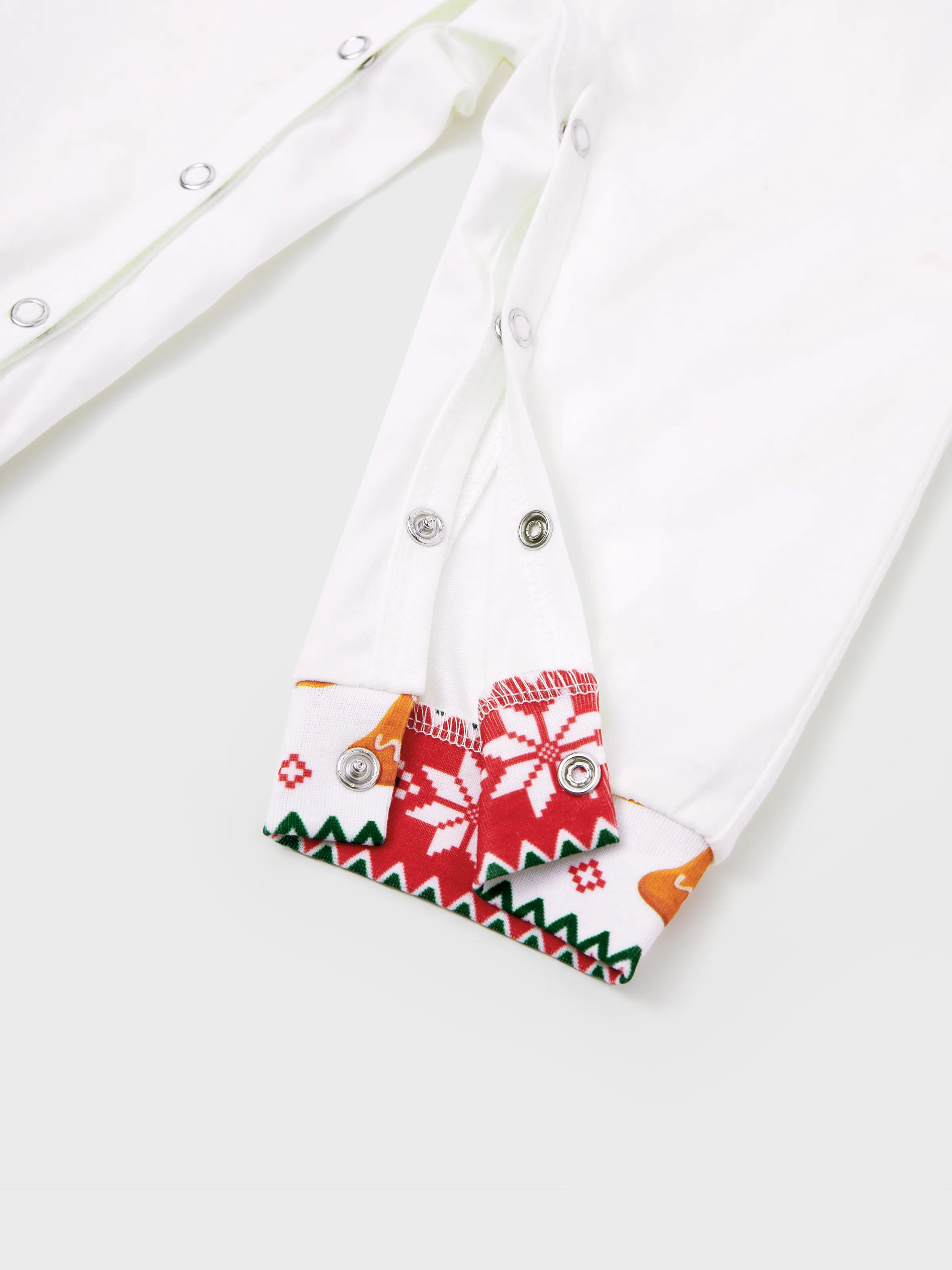 Christmas Pajamas Family Matching Santa's Cookies Gingerbread Man Pattern Pajamas Sets with Christmas Socks MultiColour - XNAUWBI