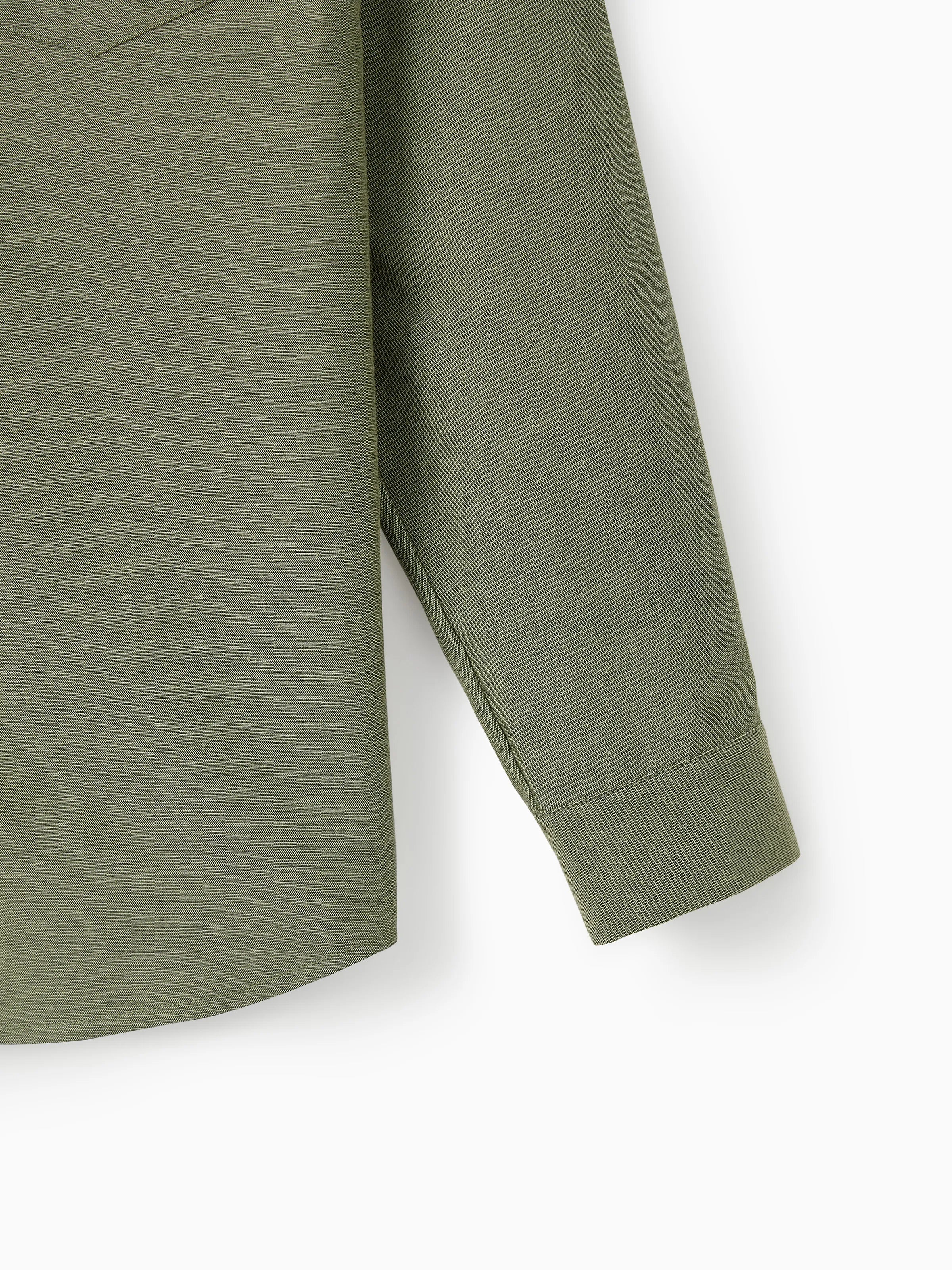 Family Matching Sets Green Long Sleeves Shirt or Ribbed Off-Shoulder Embroidered Tulle Dress Green - XNAUWBI