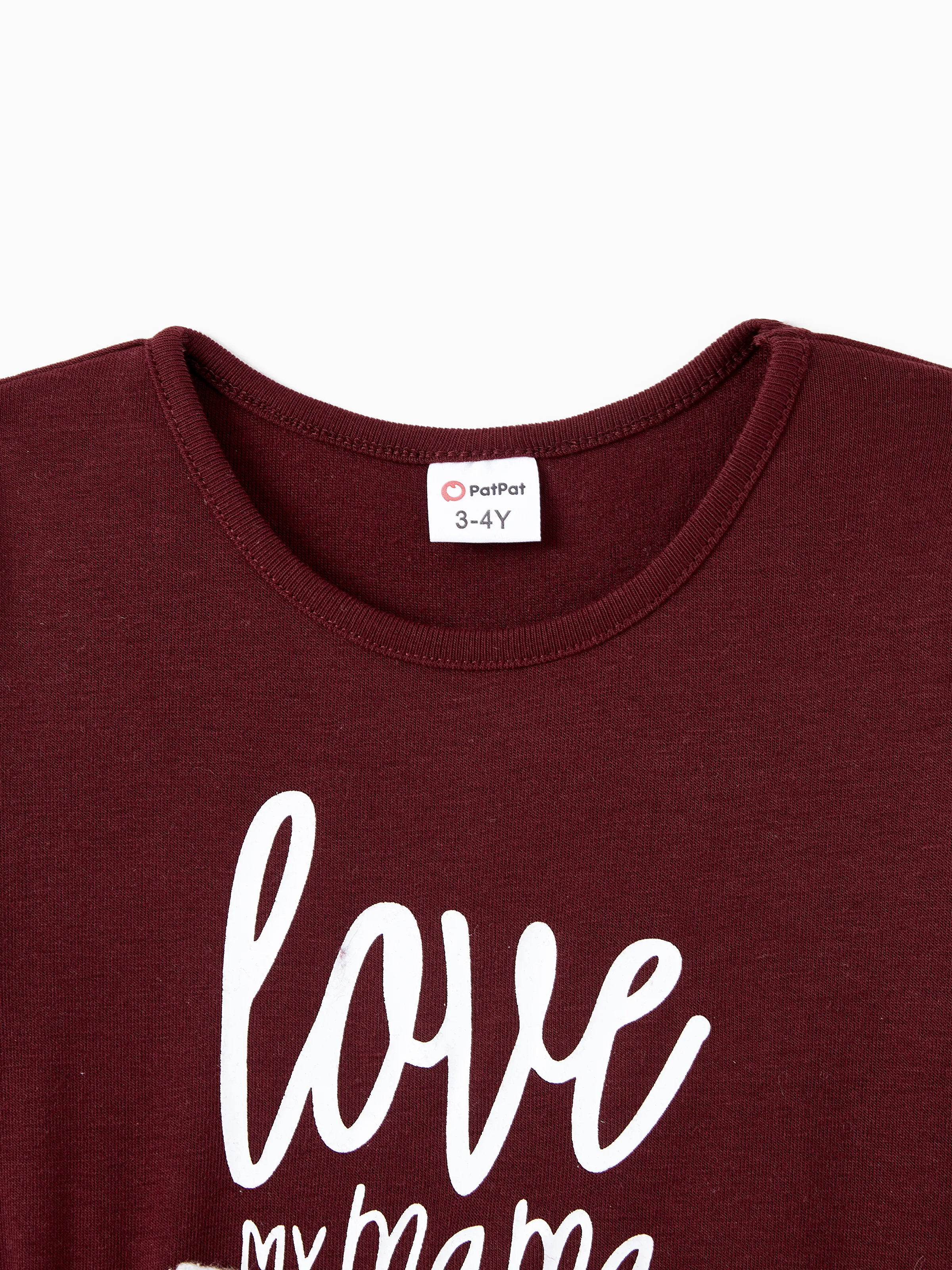 Family Matching Casual Long Sleeve Plaid Design Shirts and Knit Splicing Belted Dresses Sets WineRed - XNAUWBI