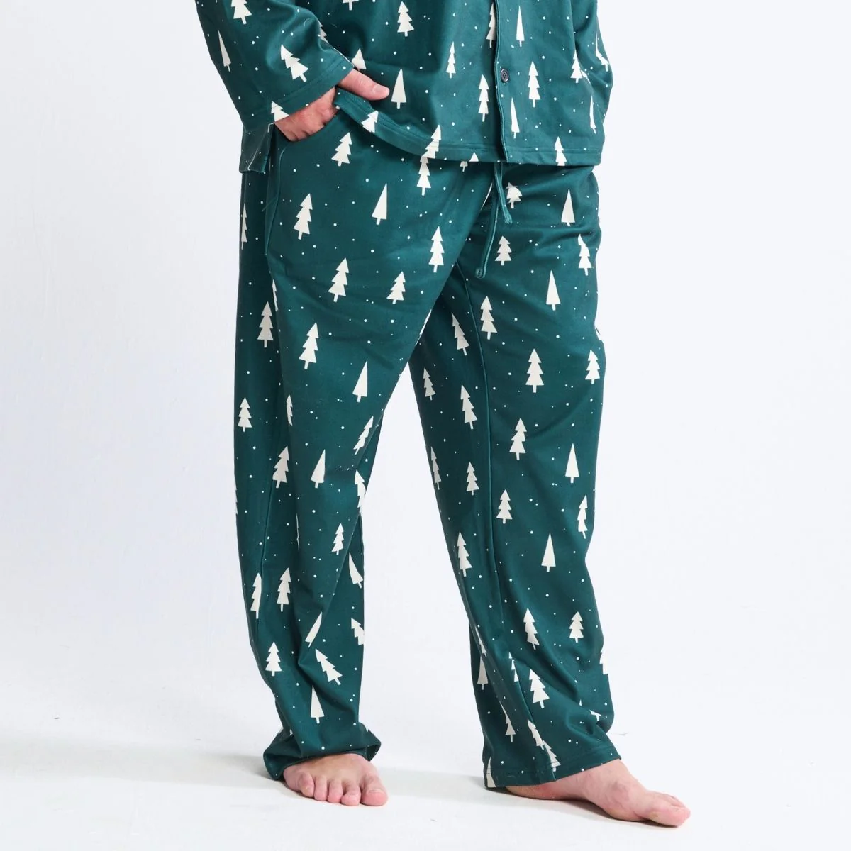 Human Pajama Pants - Frosty Pines - XNAUWBI