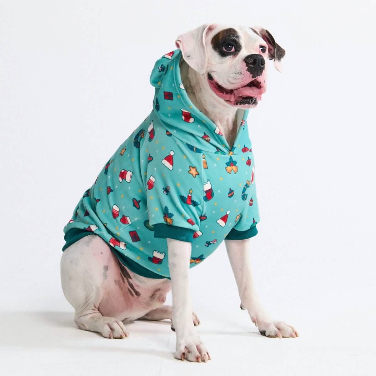 Christmas Dog Hoodie - Holiday Cheer - XNAUWBI
