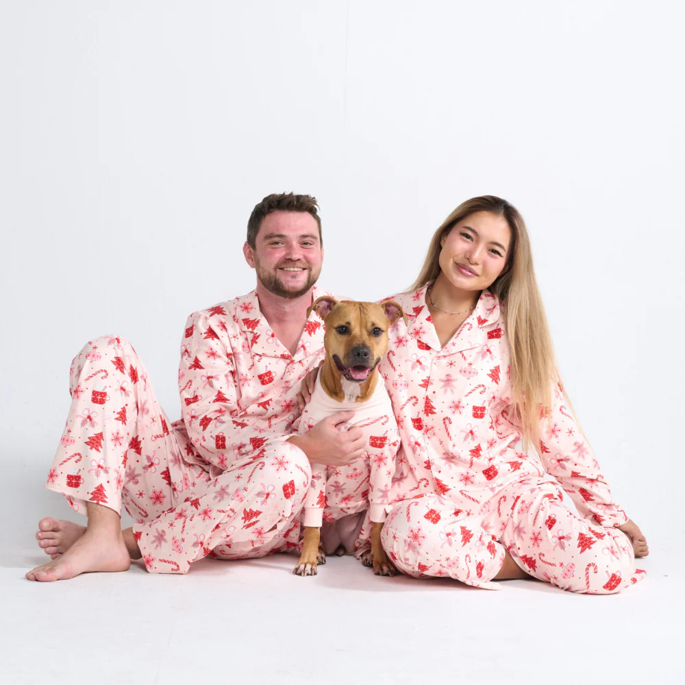 Human Pajama Pants - Candy Cane - XNAUWBI