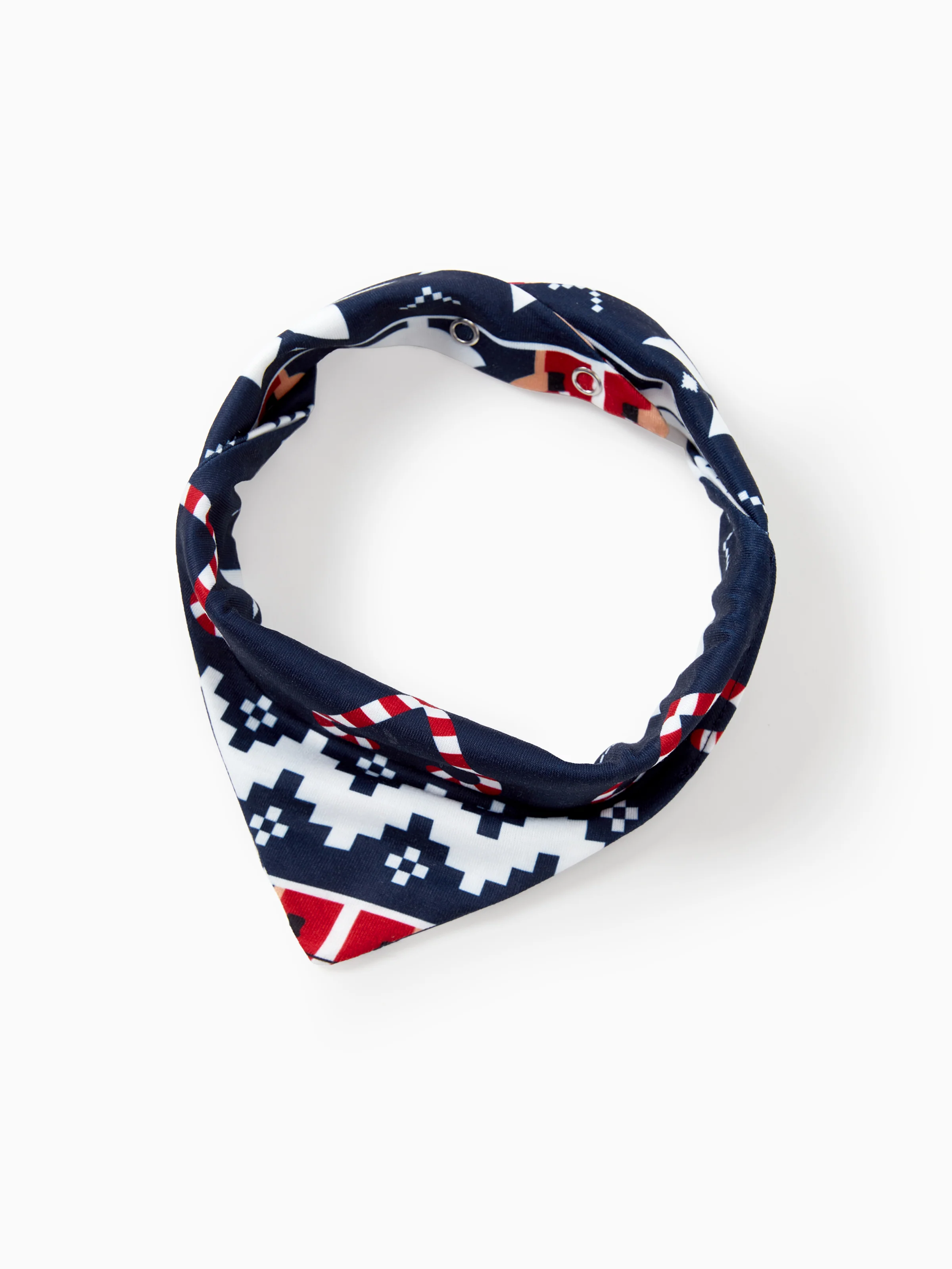 Christmas Matching Family Pajamas Set Reindeer and Snowflake Print PJS Deep Blue - XNAUWBI