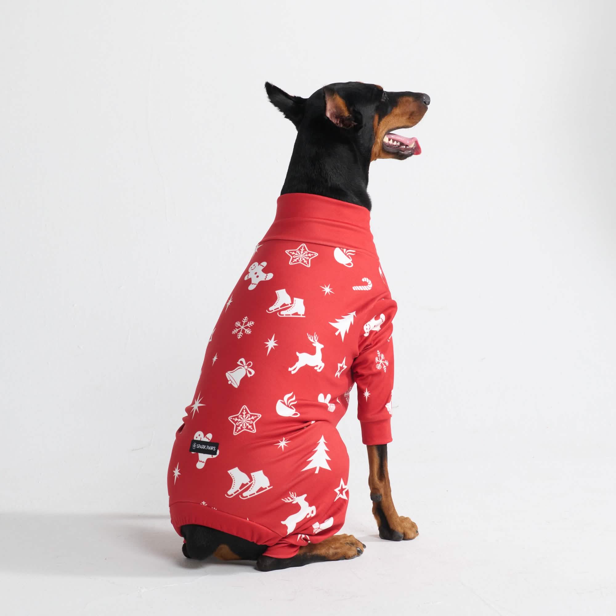 Dog Christmas Pajama - Red Cheer - XNAUWBI