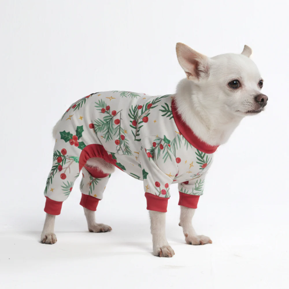 Dog Christmas Pajama - Mistletoe - XNAUWBI