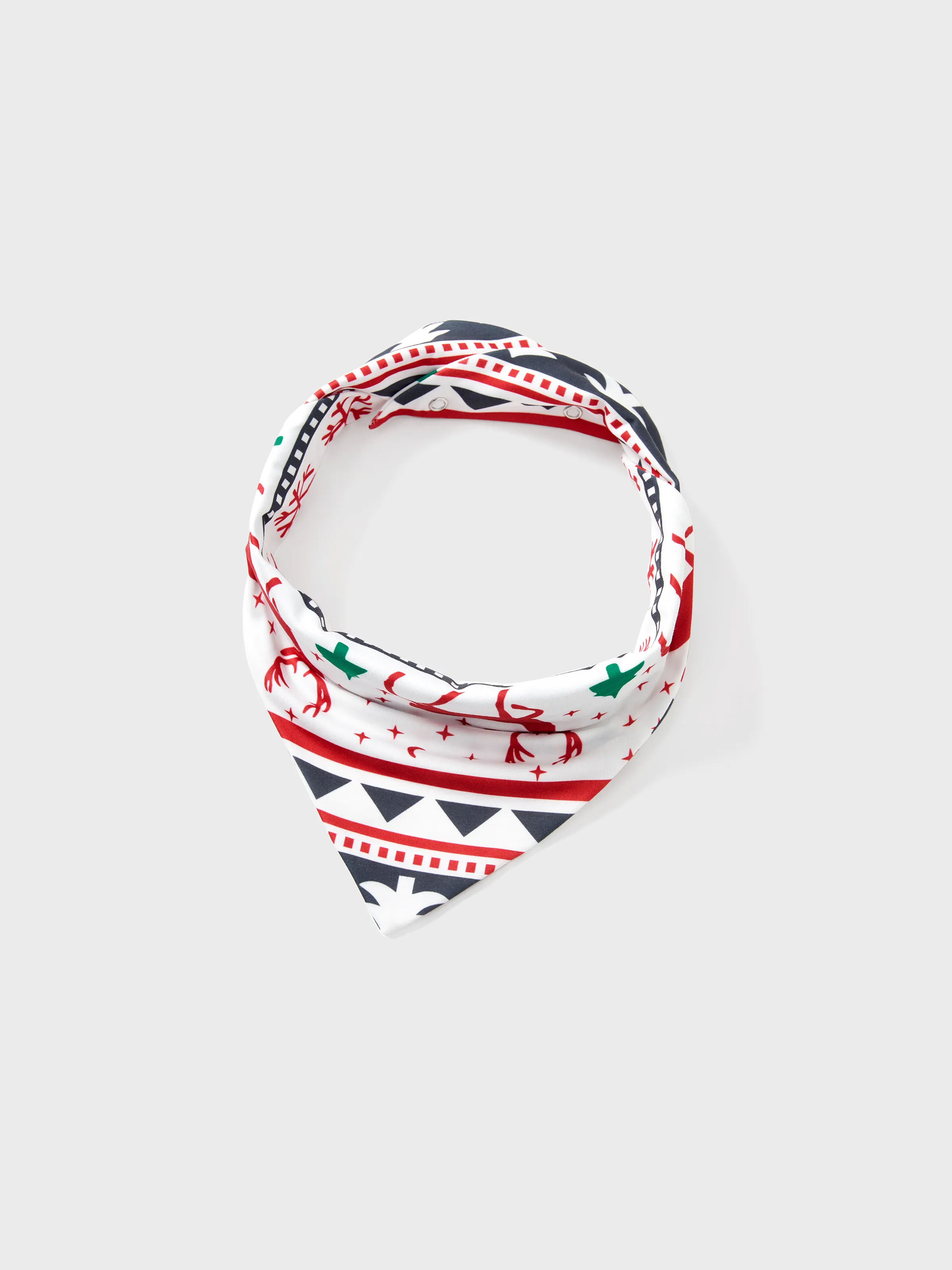 Family Christmas Pajamas All Over Reindeer Print Long-sleeve with Christmas Socks (SGS Certied Safety) Red+White - XNAUWBI