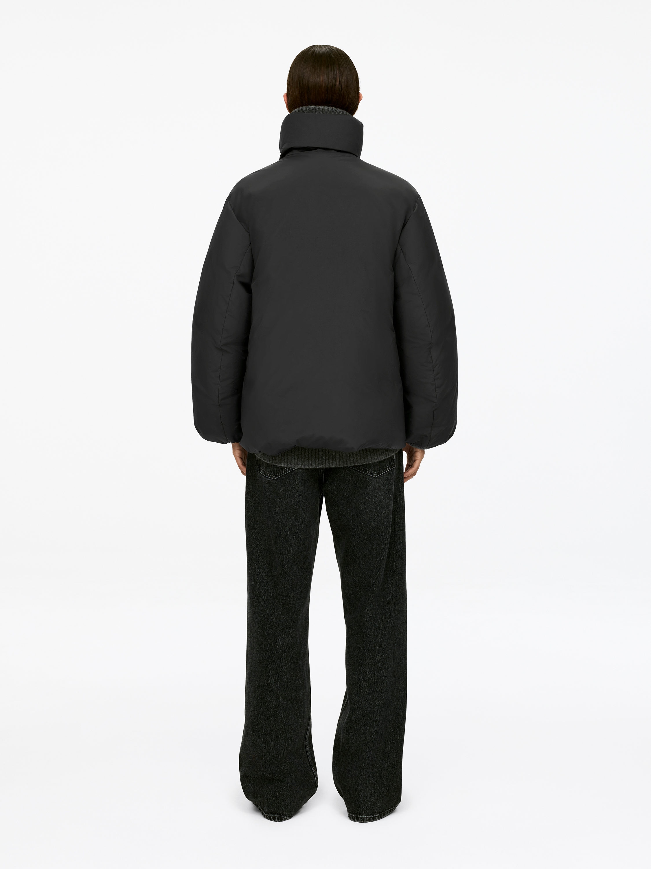 UPCYCLED DOWN HIGH-COLLAR JACKET - XNAUWBI