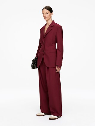 HOPSACK WOOL BLAZER - XNAUWBI